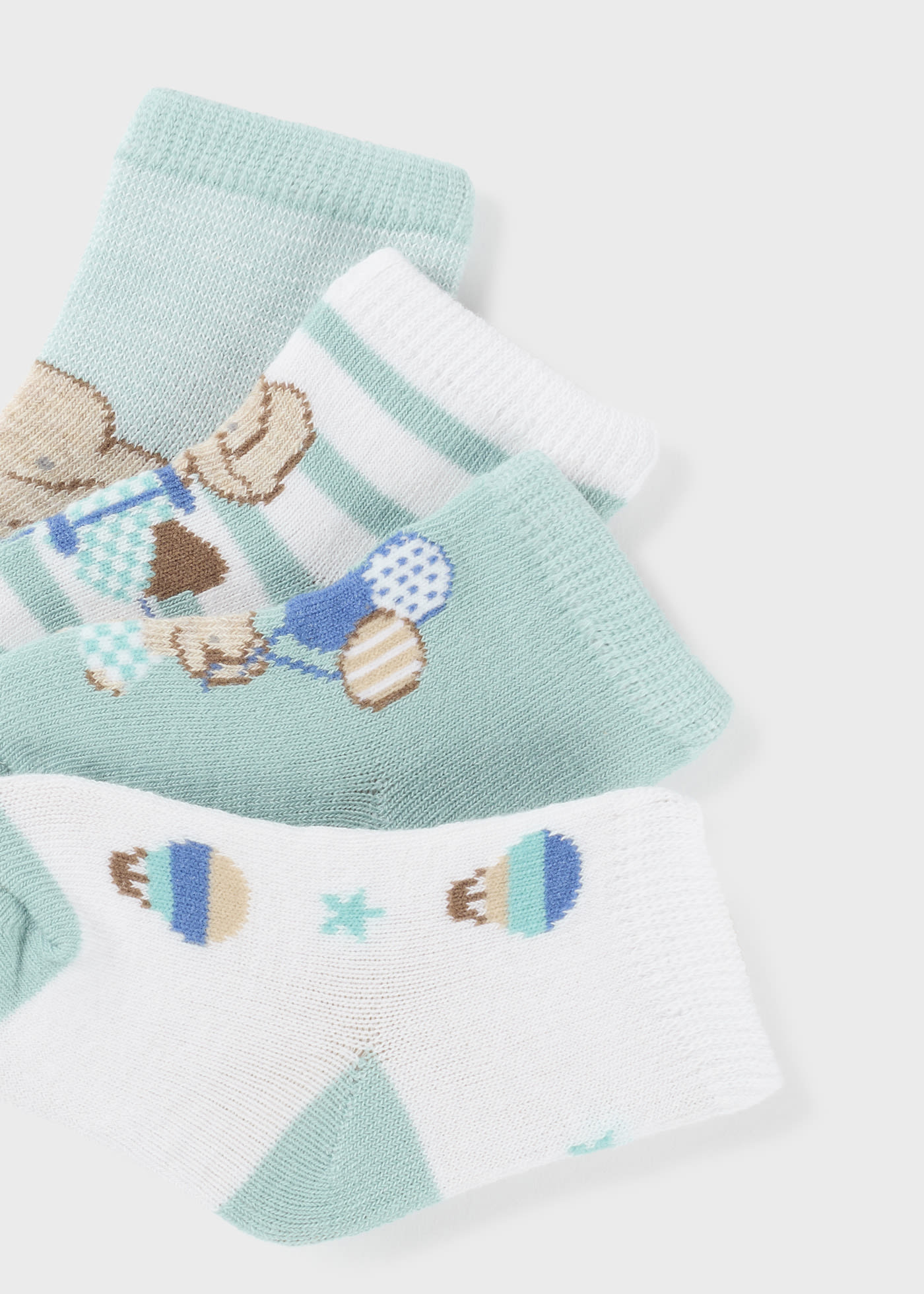Newborn 4-pack socks organic cotton