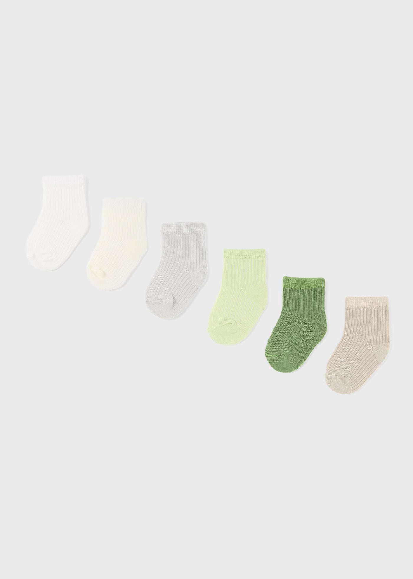 Set 6 calcetines con LENZING™ ECOVERO™ Viscosa recién nacido