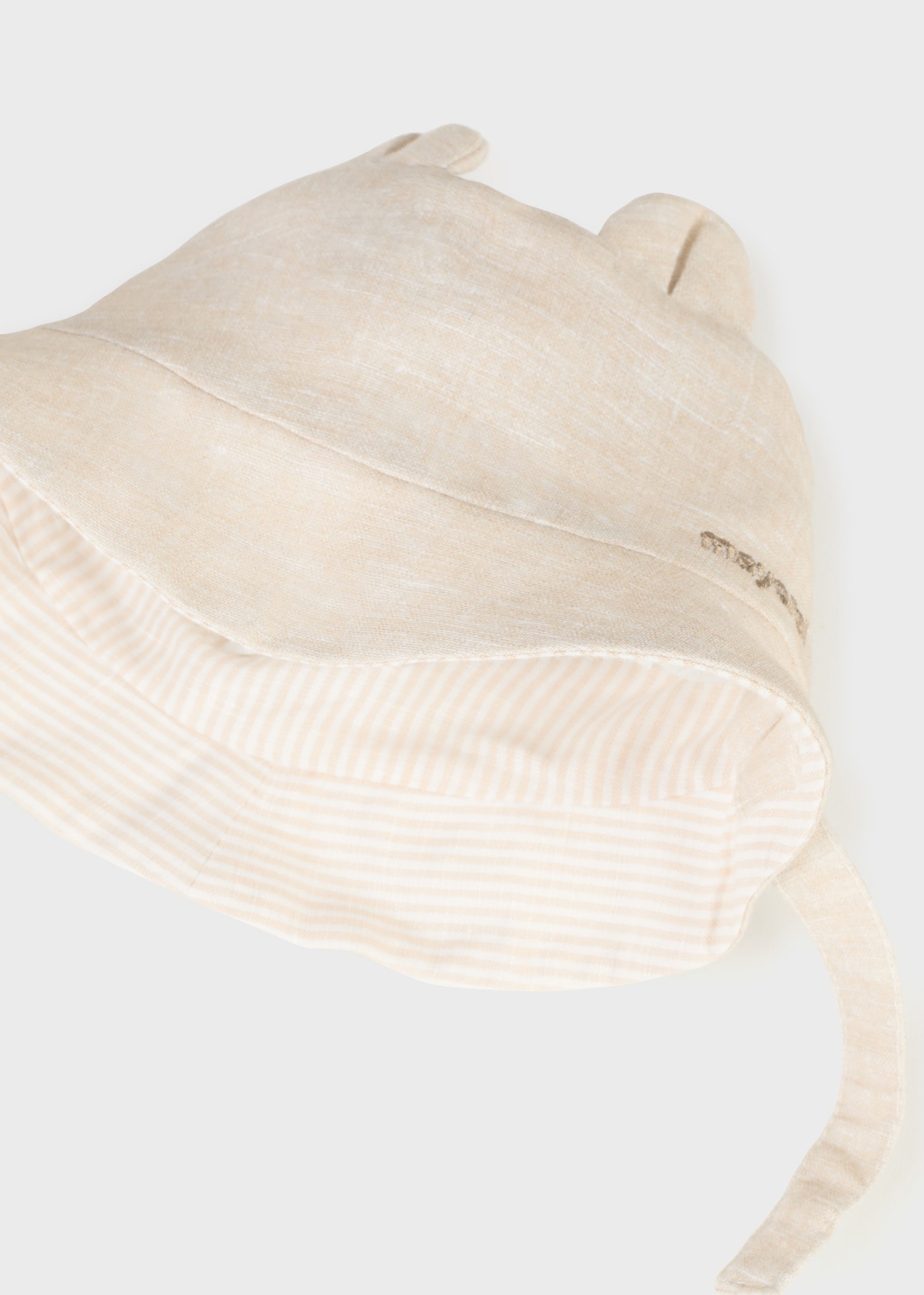 Cappello reversibile lino europeo neonato