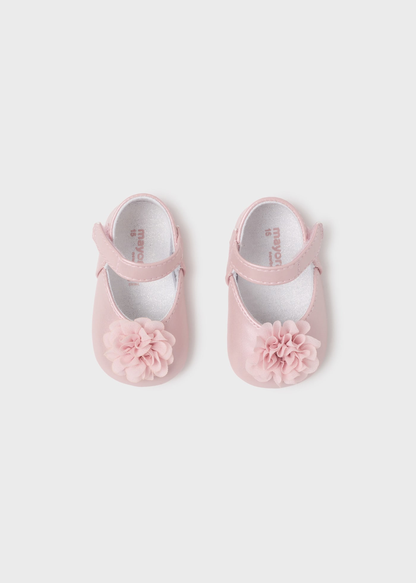 Newborn Mary Janes with Flower