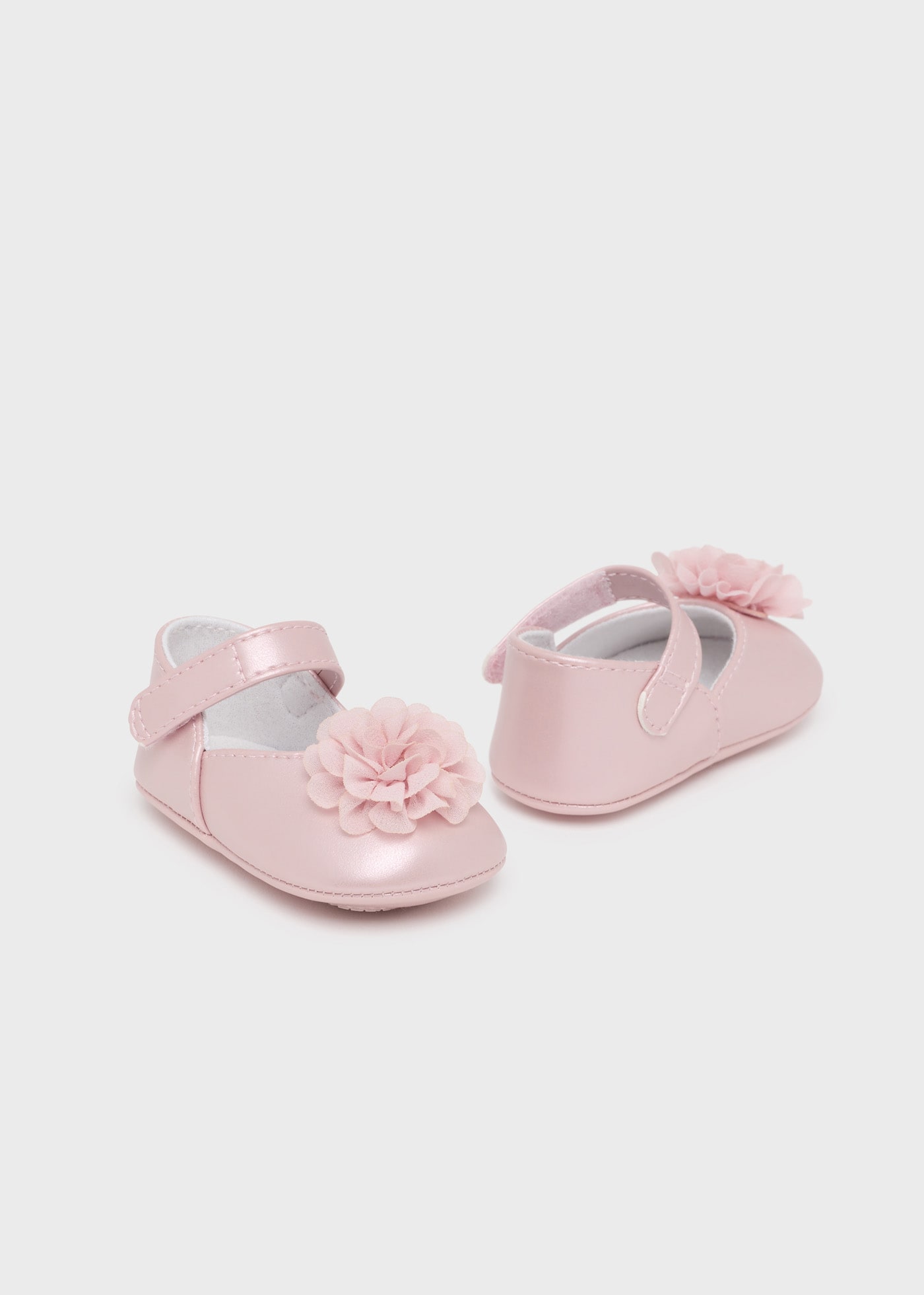 Newborn Mary Janes with Flower