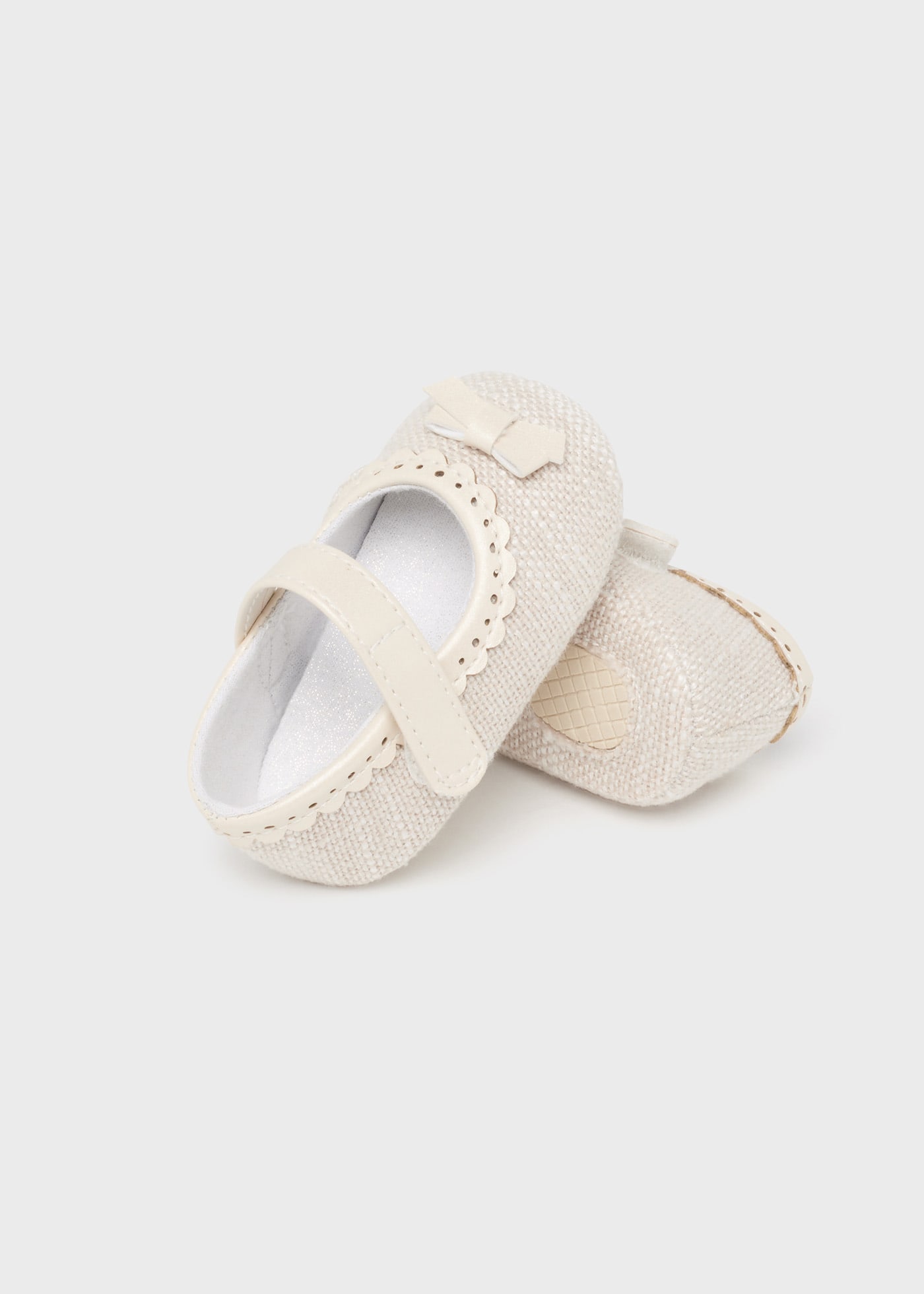 Newborn Textured Mary Janes