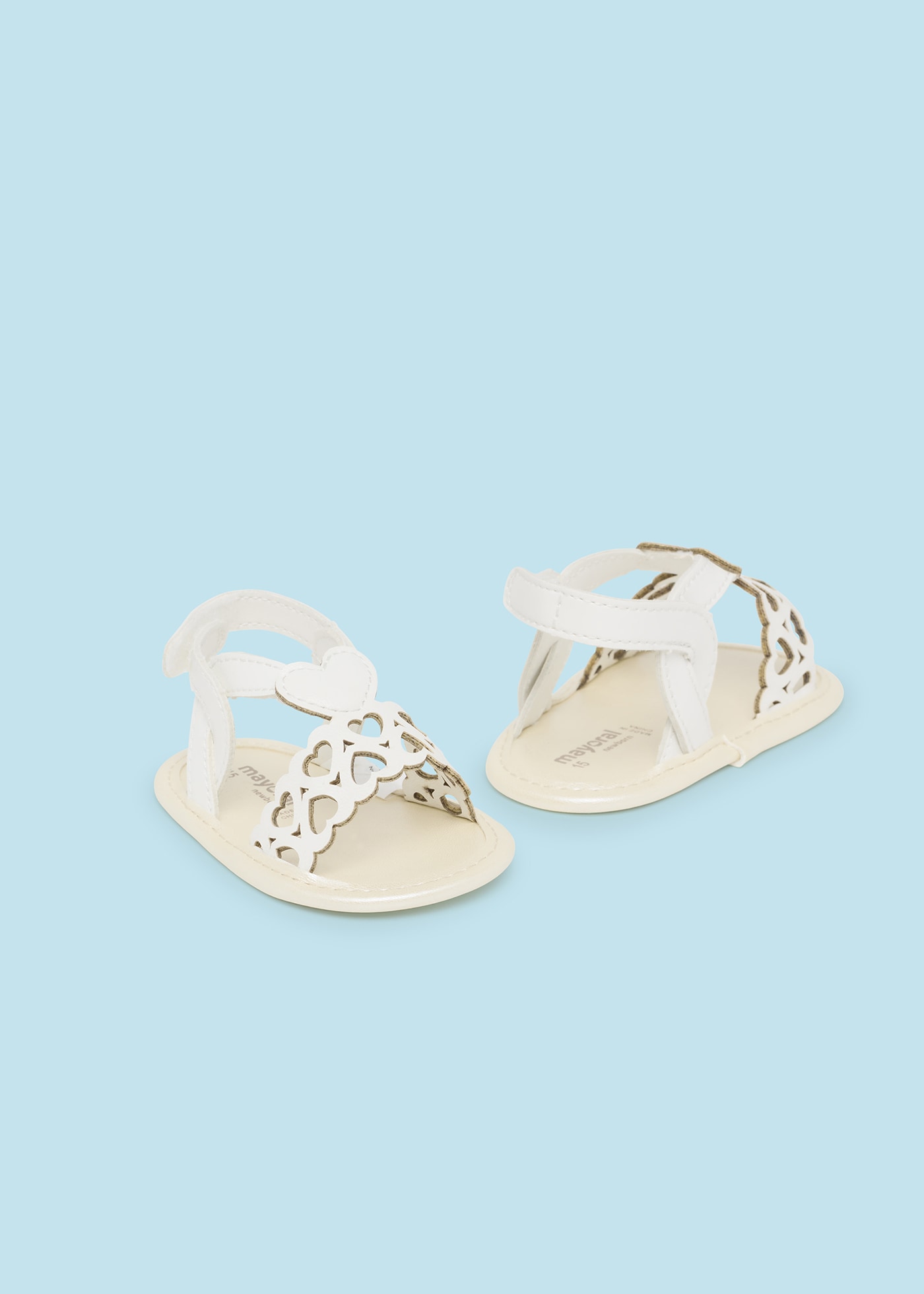 Newborn hearts sandals