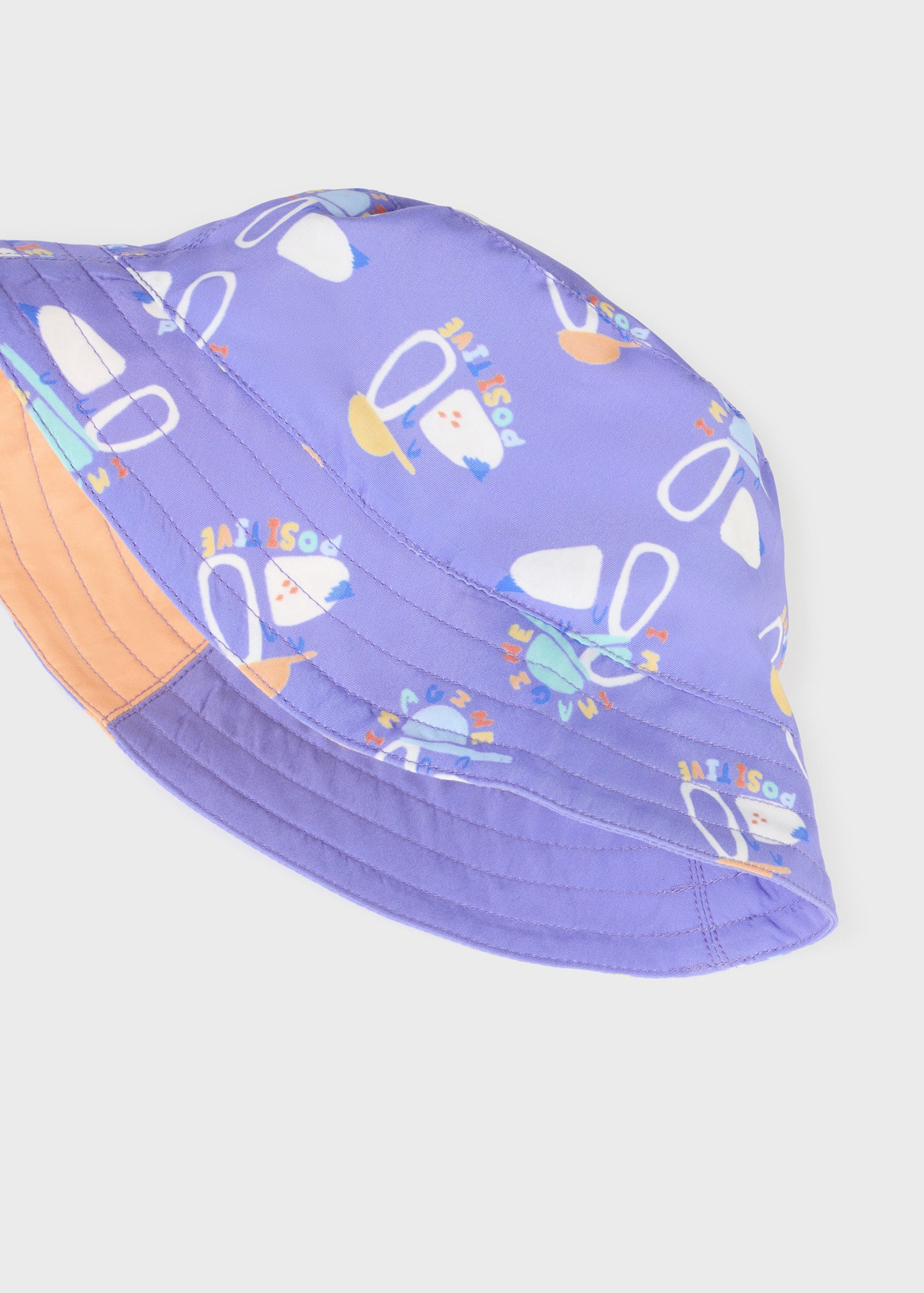 Baby reversible bucket hat recycled polyester