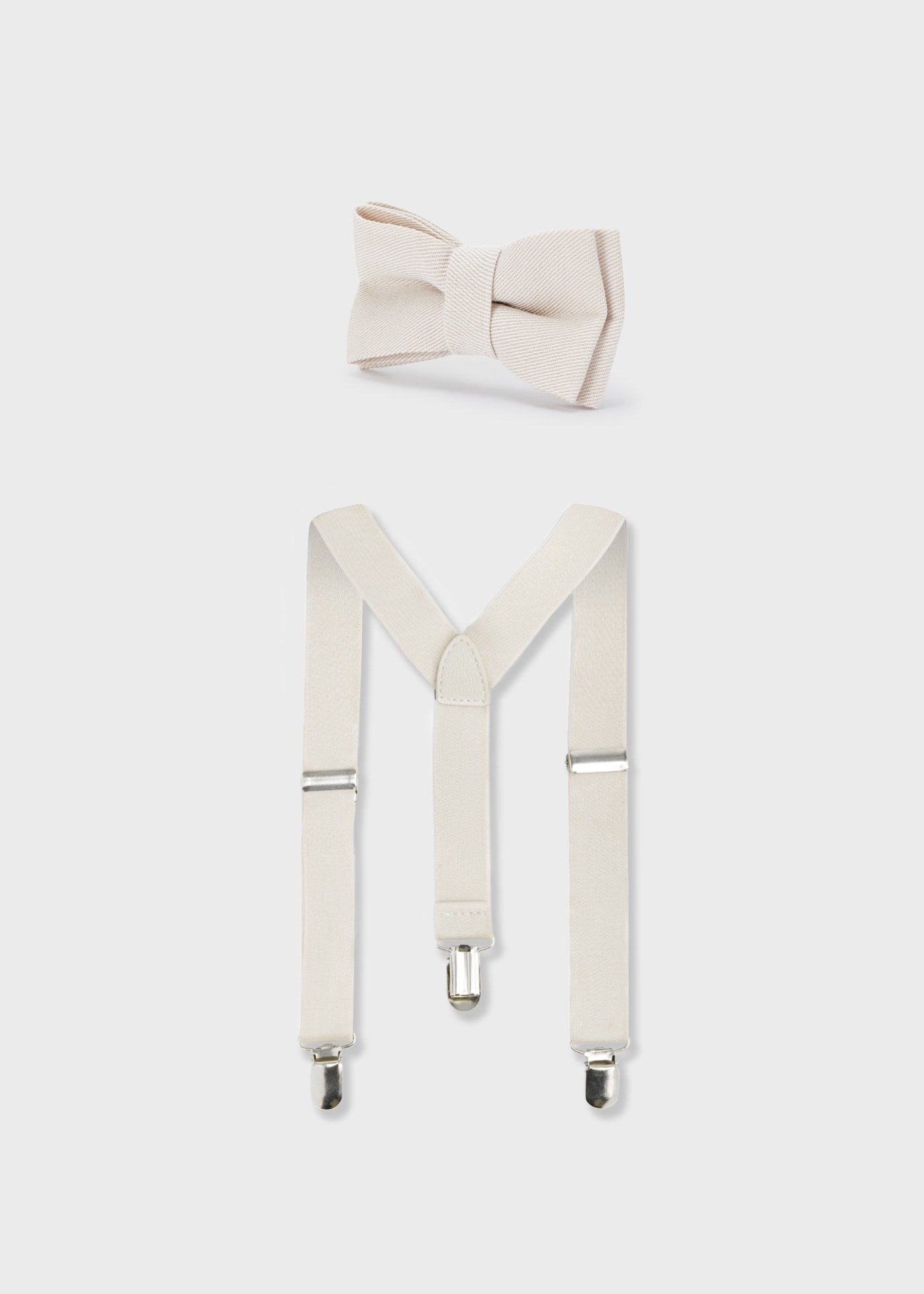 Boys bow tie and suspenders set