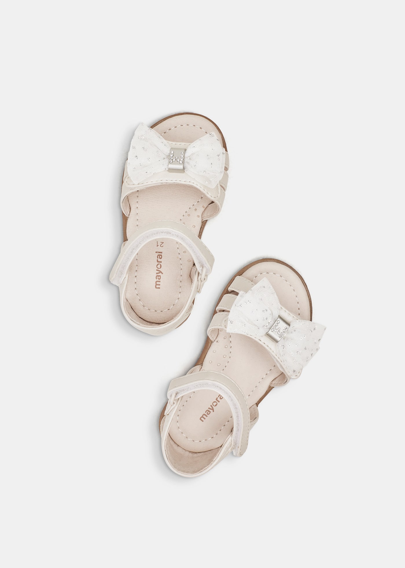 Baby Sandals with Bow Sustainable Leather