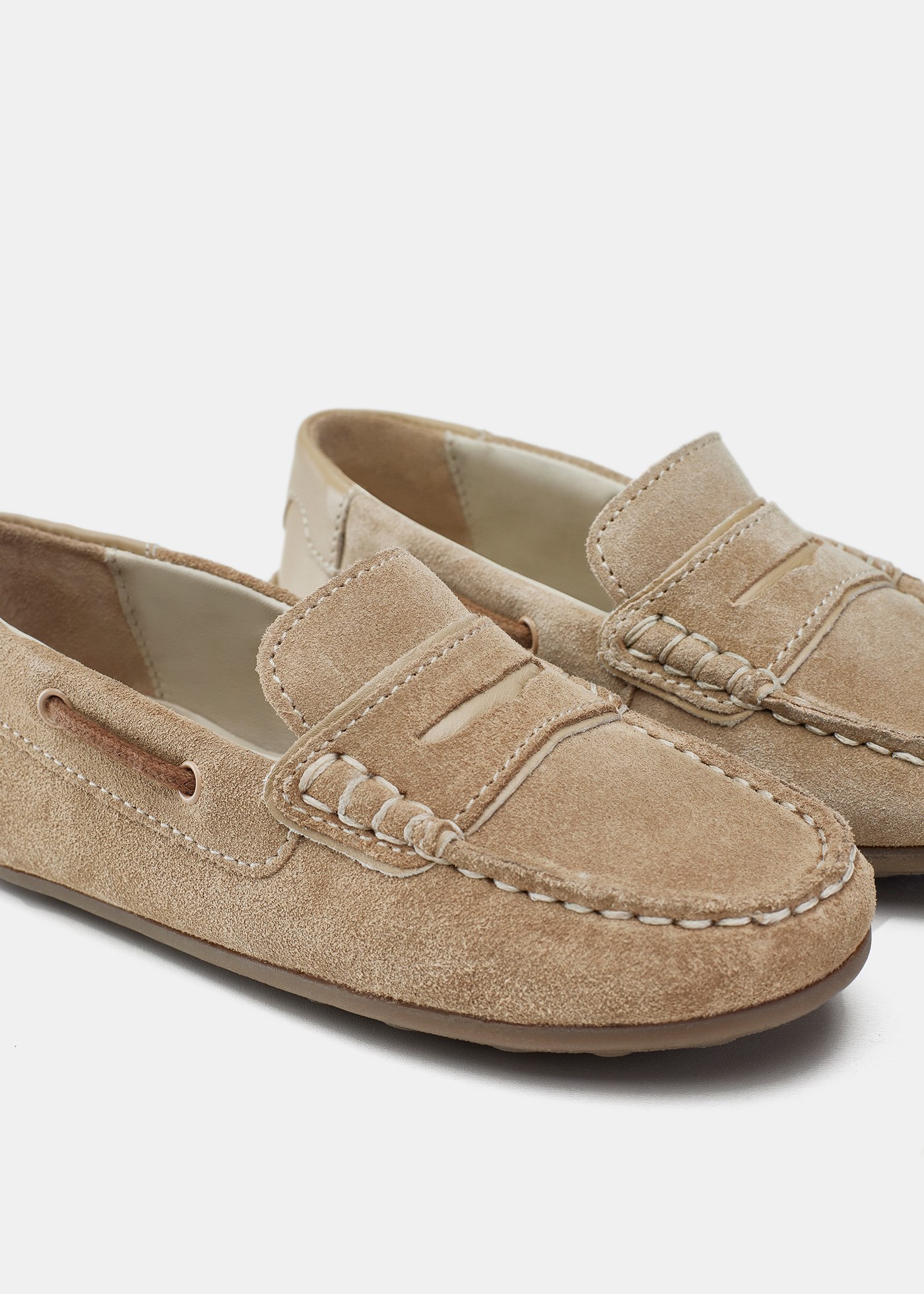 Boys leather moccasins