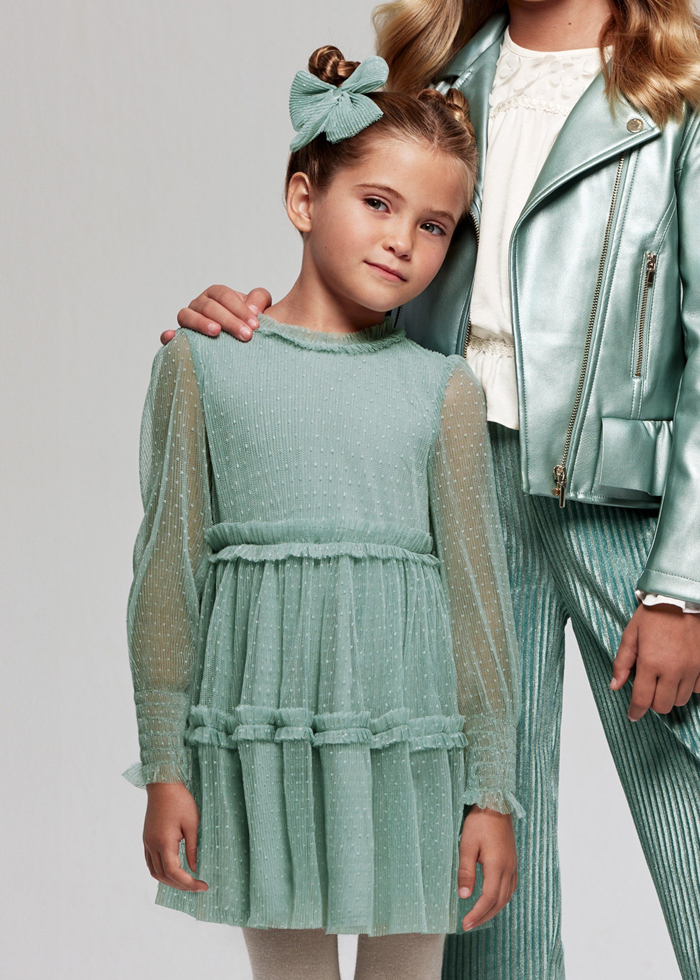 Rochie tul buline fetita