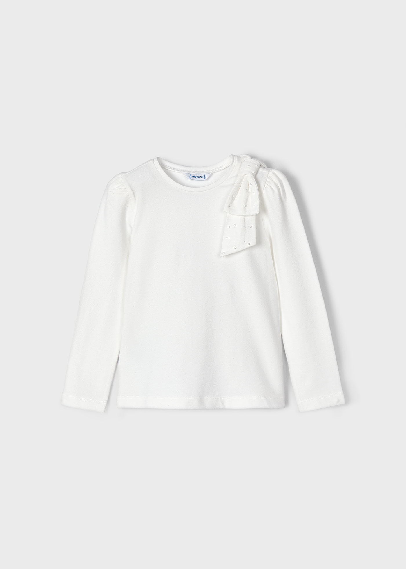 Maglietta con fiocco sulla spalla Better Cotton bambina