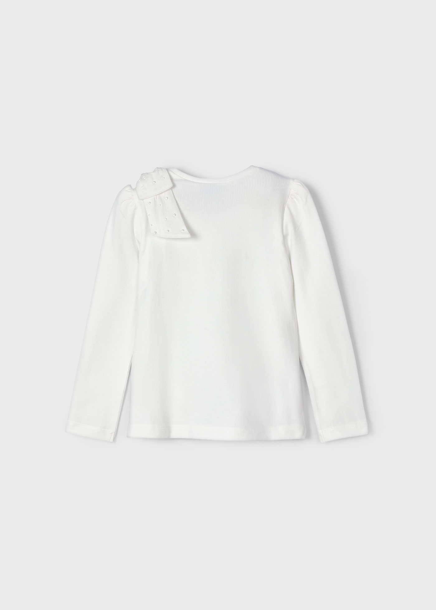 Maglietta con fiocco sulla spalla Better Cotton bambina