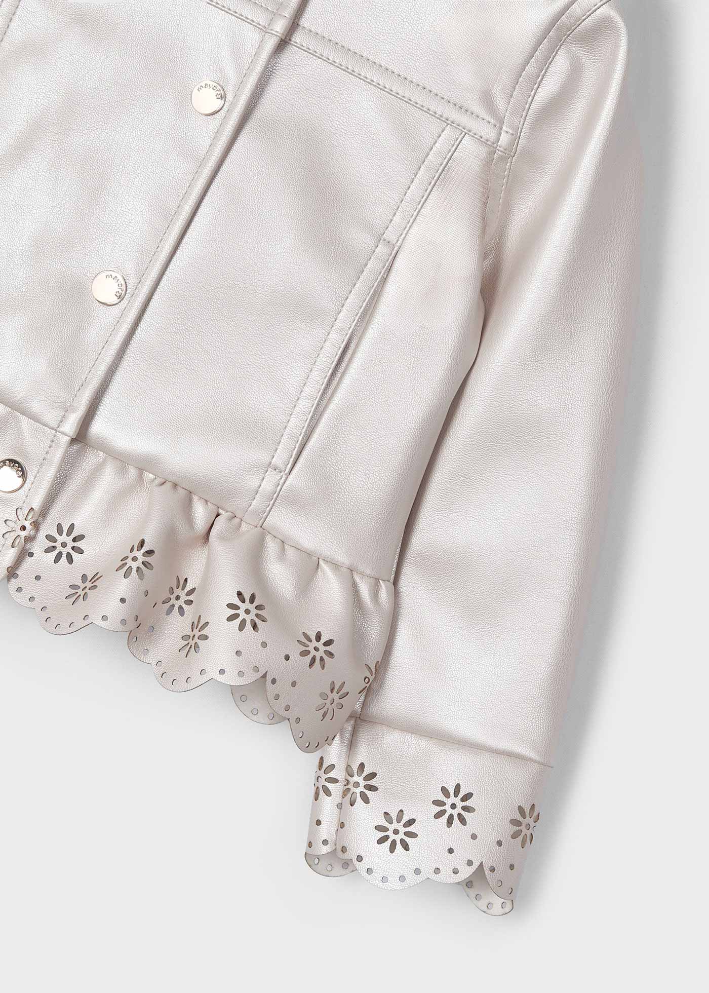 Veste en similicuir fille