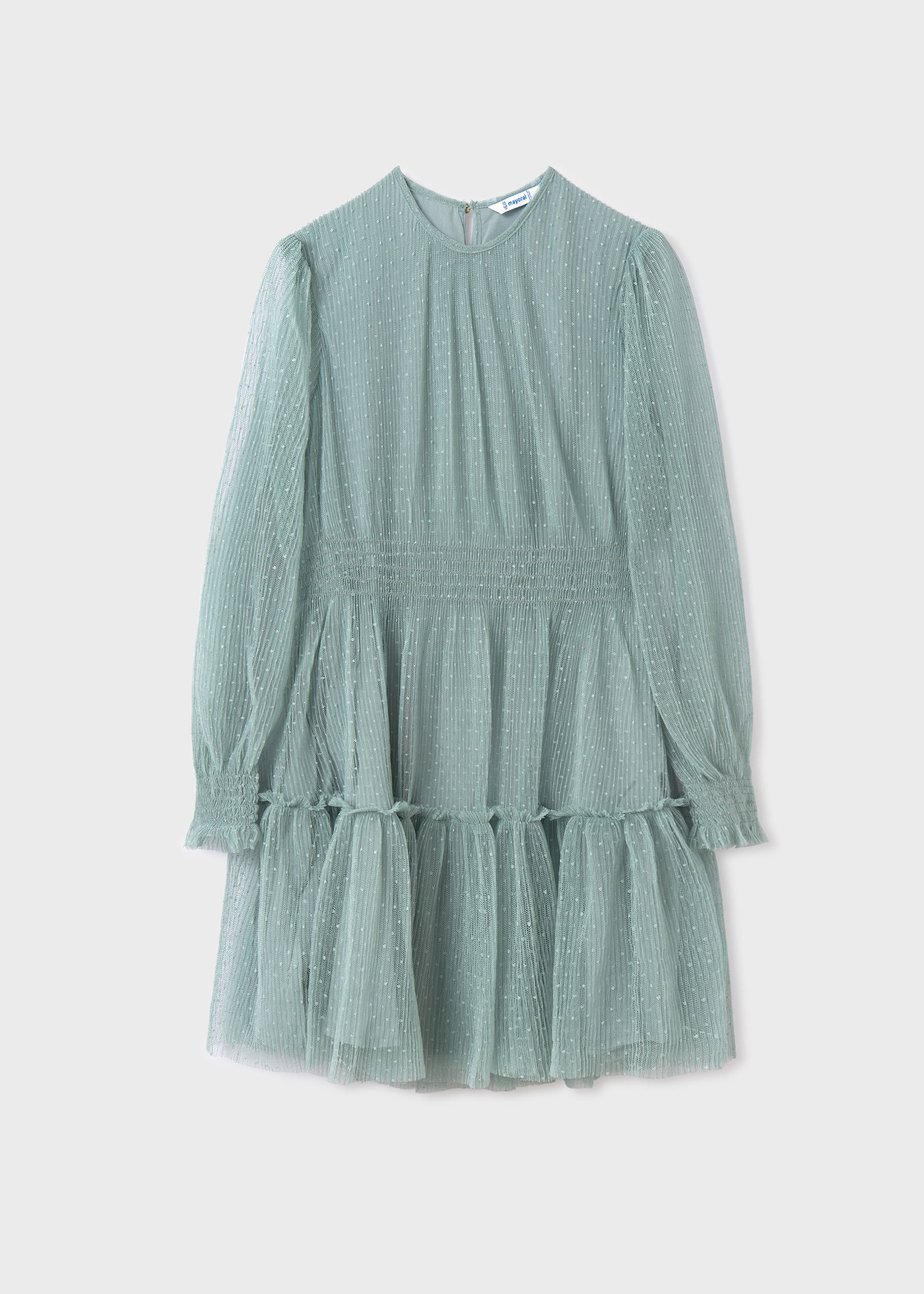 Vestido tul lunares chica