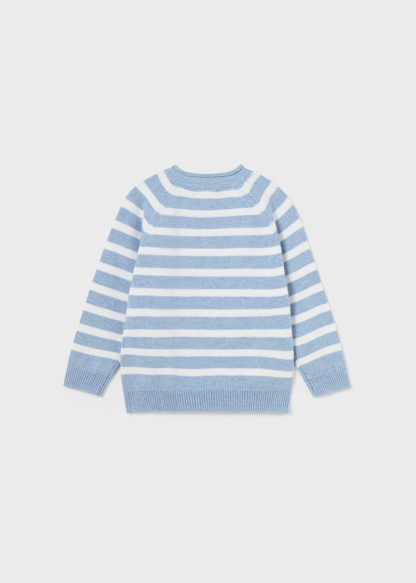Пуловер на райета с апликация за бебе