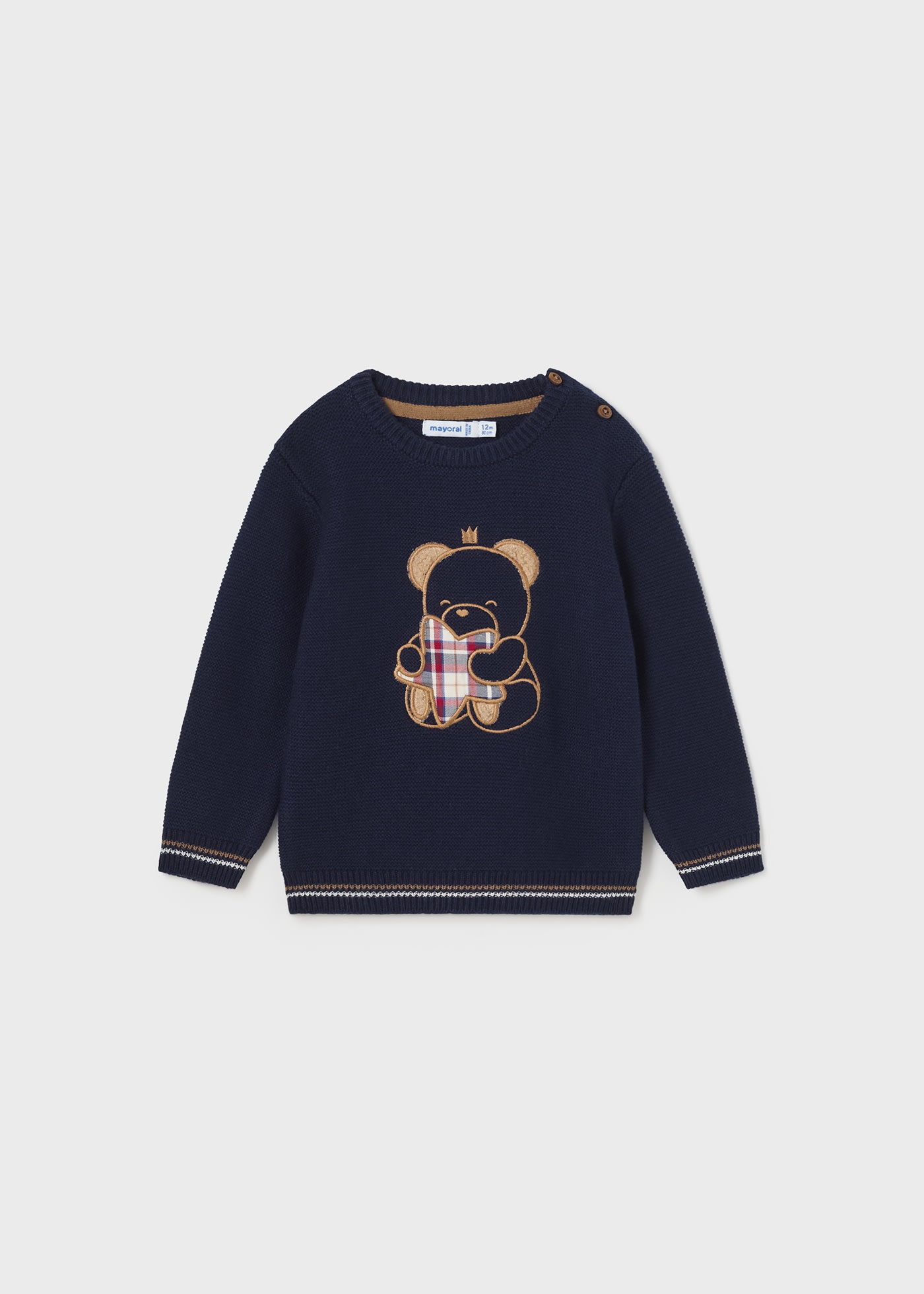 Baby aplique bear jumper