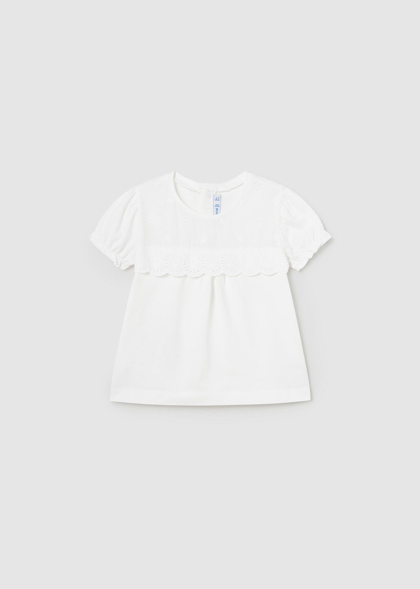 Maglietta ricamata Better Cotton neonata