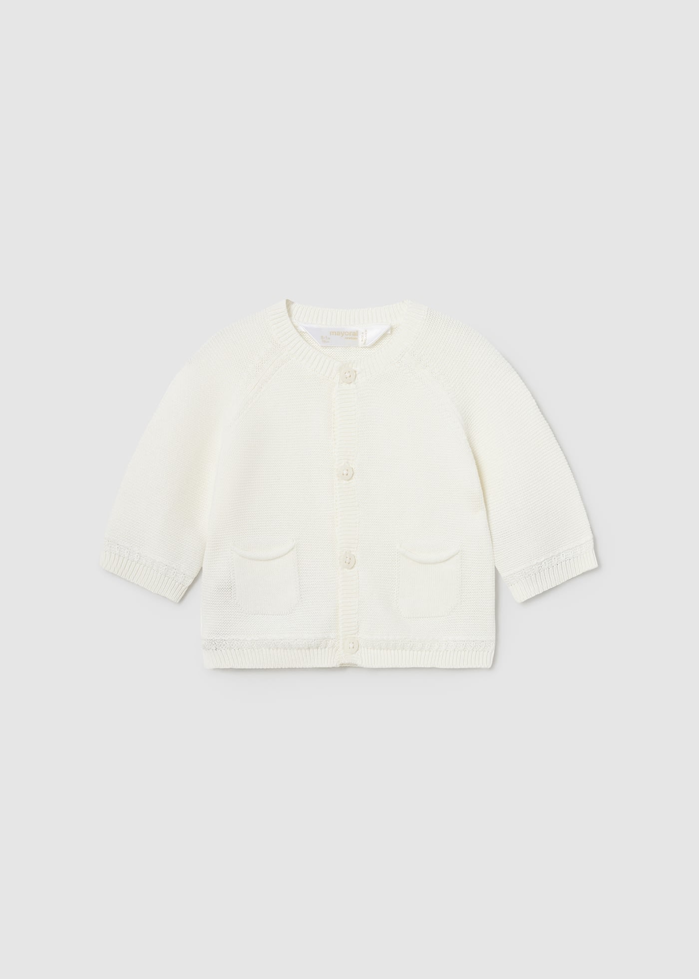 Giacca modello cardigan neonato