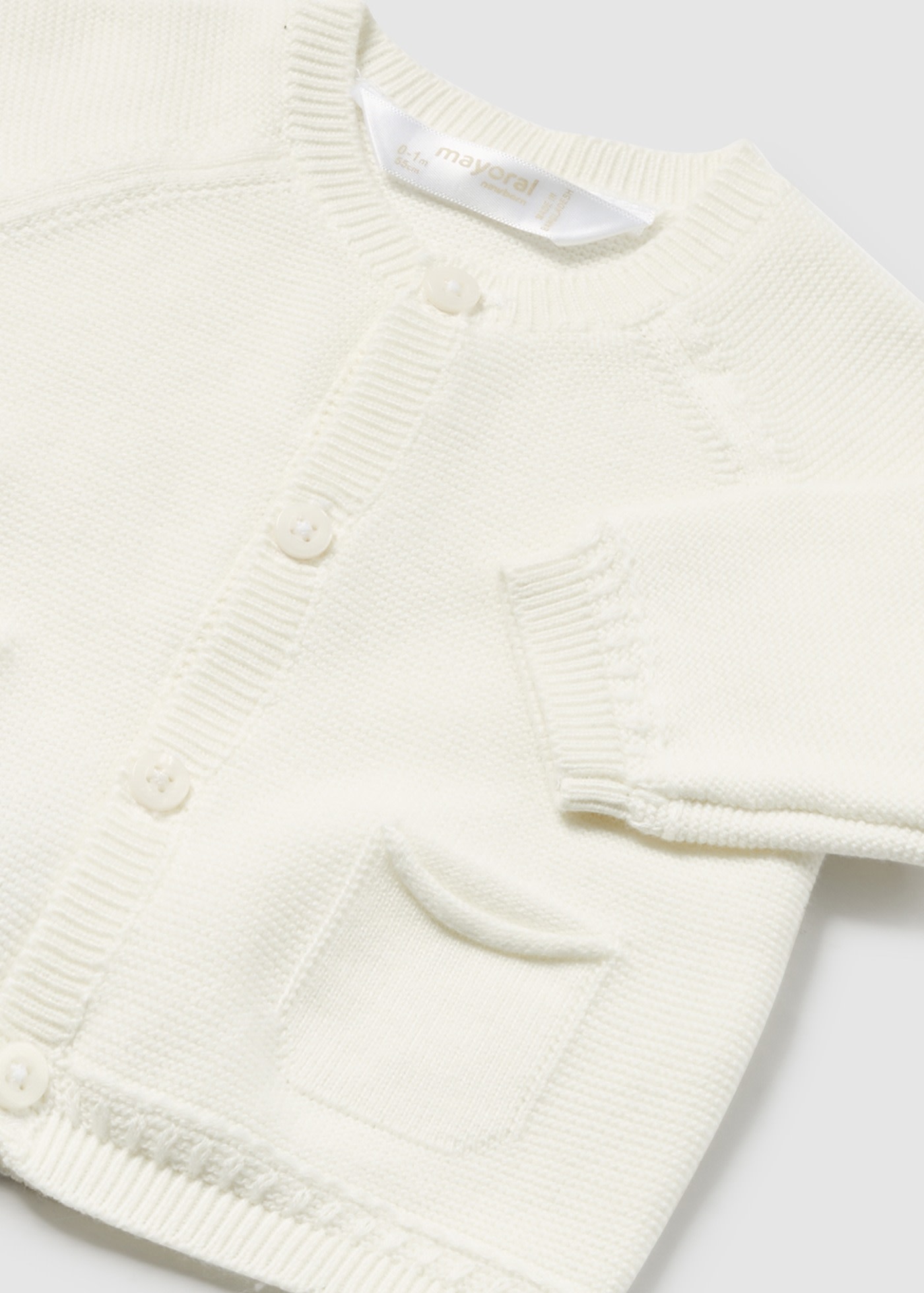 Giacca modello cardigan neonato