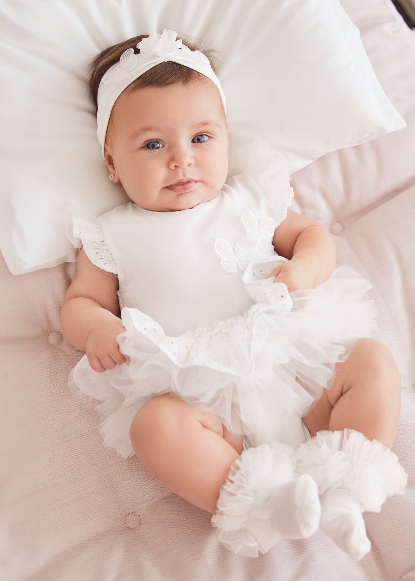 Body tutù con fascia abbinata Better Cotton neonata
