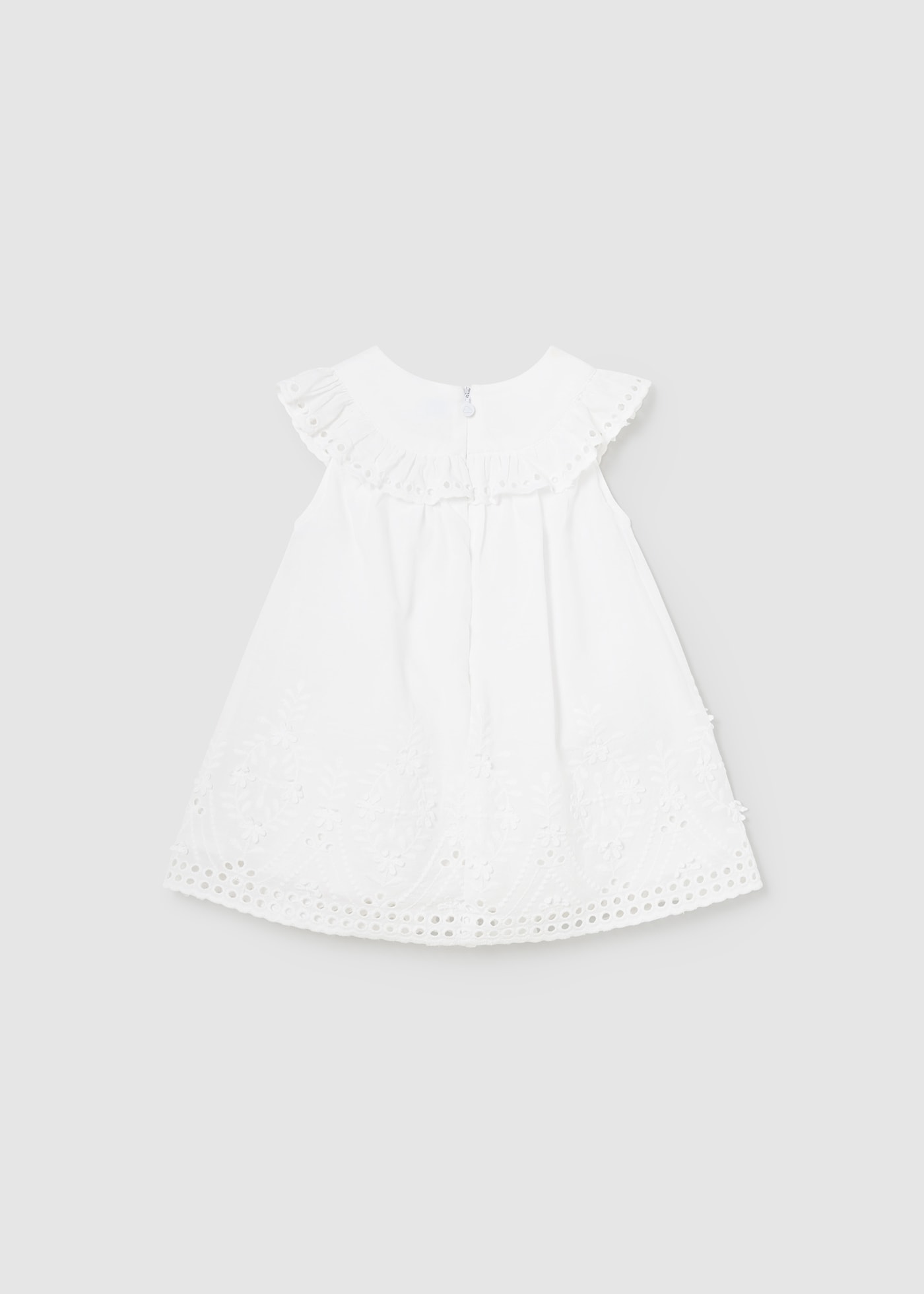 Robe brodée en popeline bébé