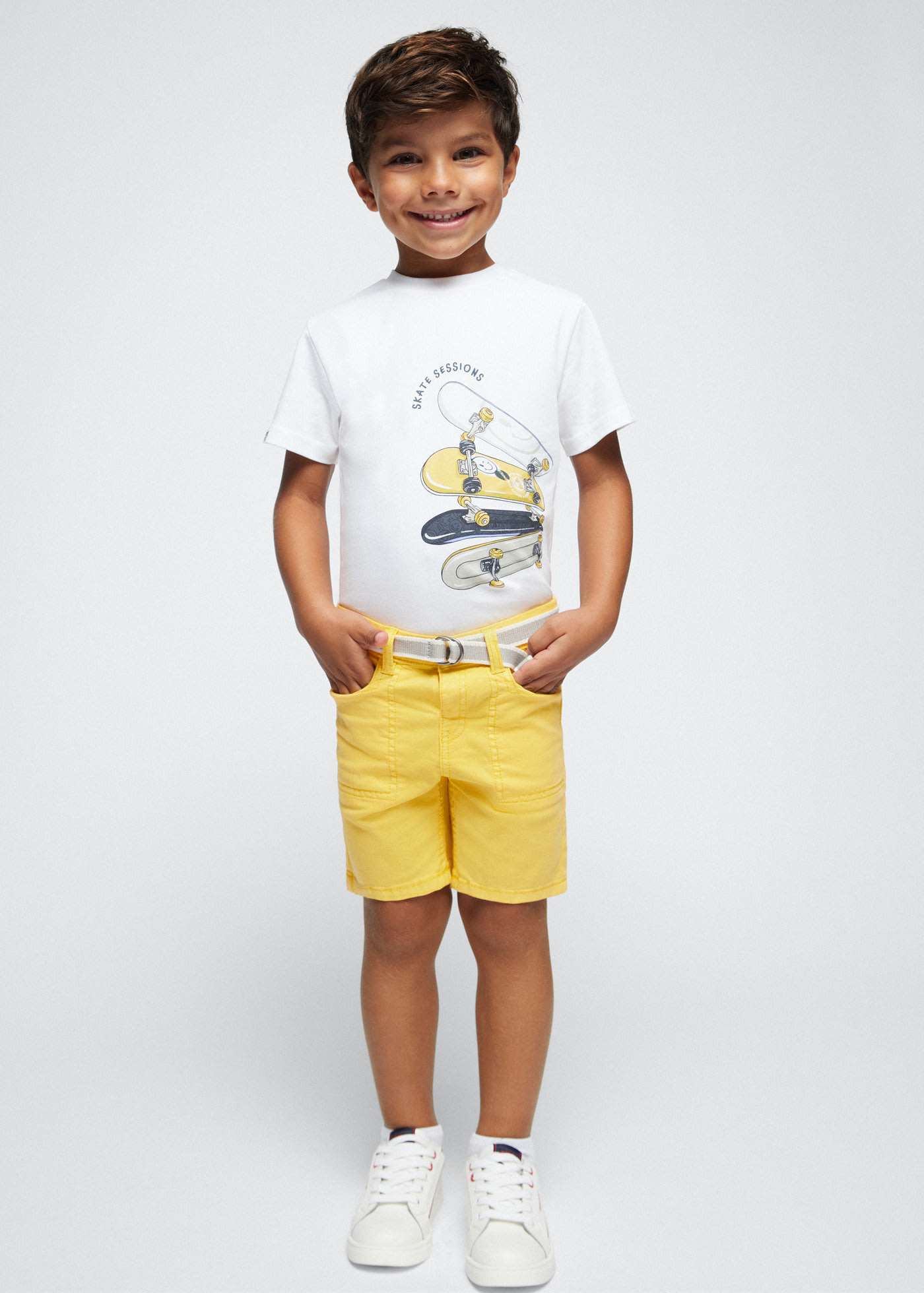 Boys belted shorts Better Cotton