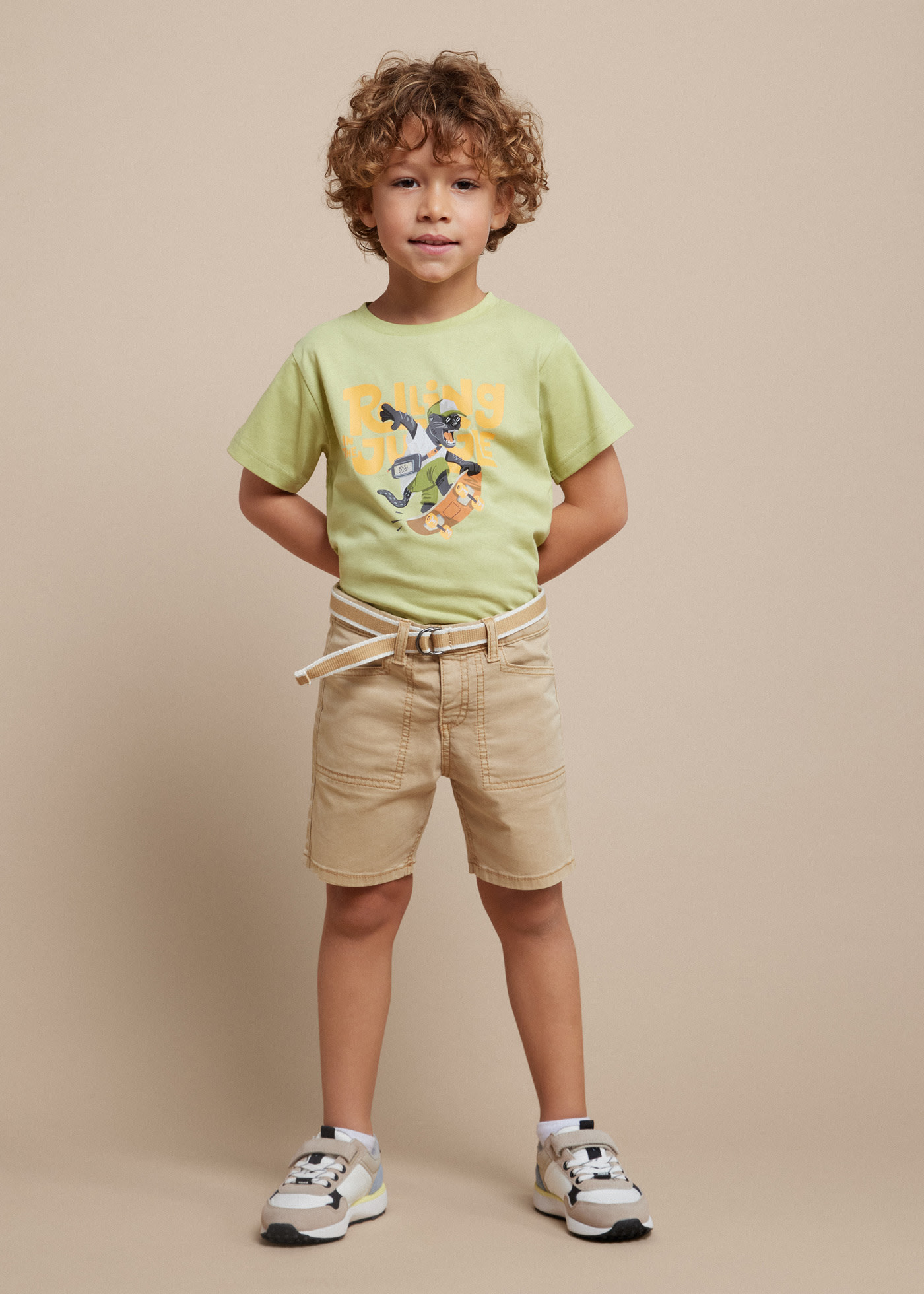 Boys belted shorts Better Cotton