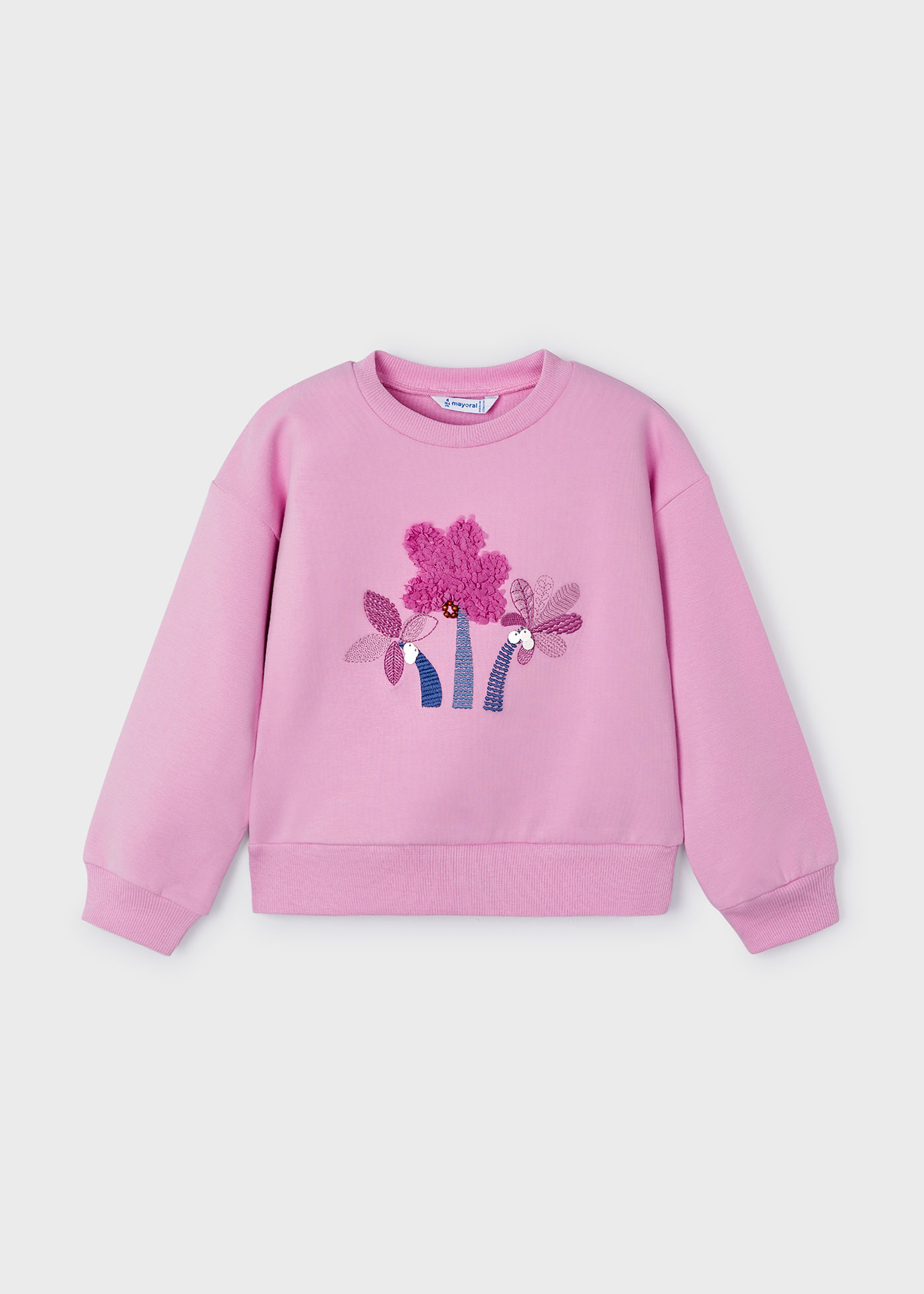 Girl Embroidered Pattern Sweatshirt Better Cotton