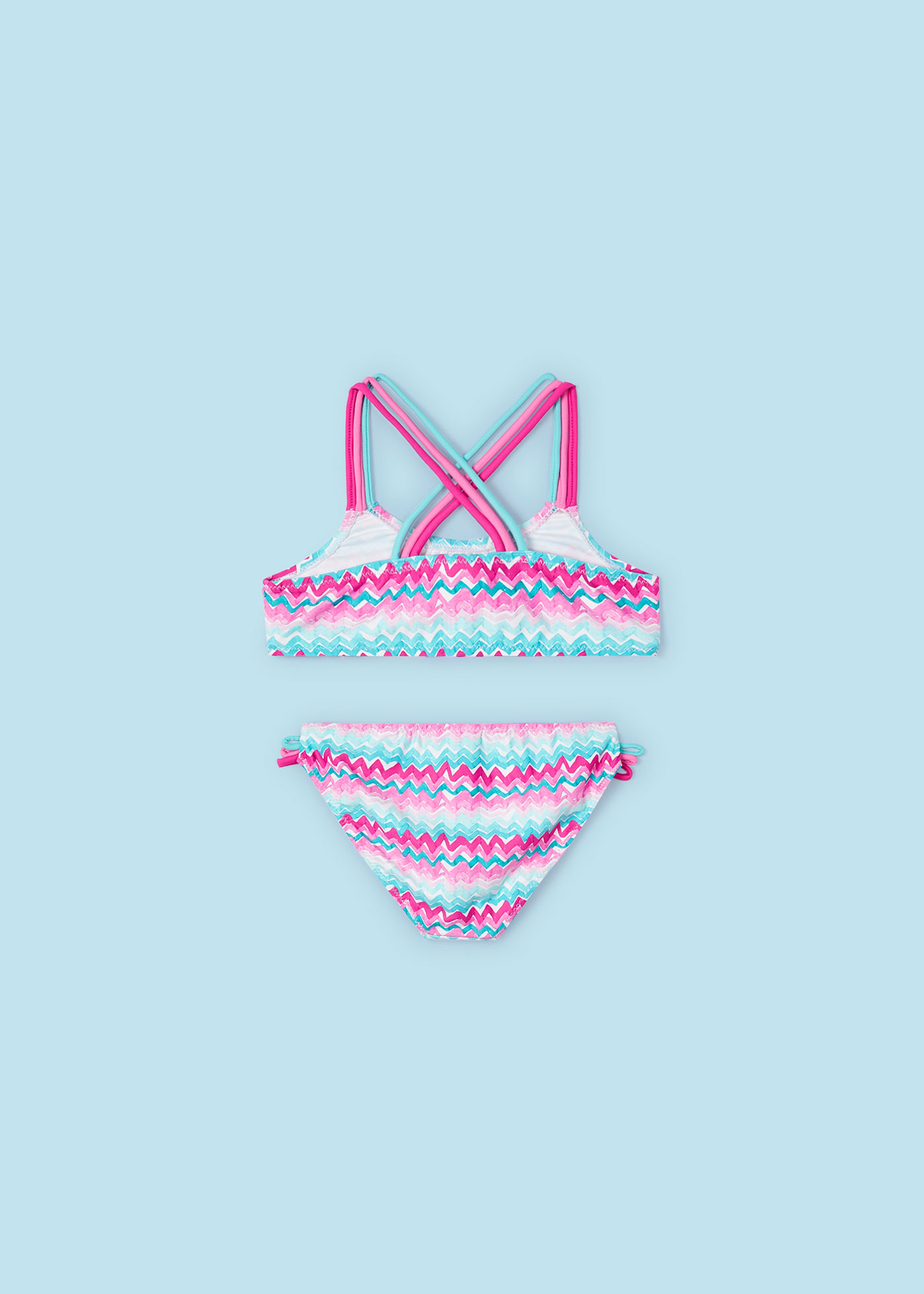 Girls bikini set zigzag print