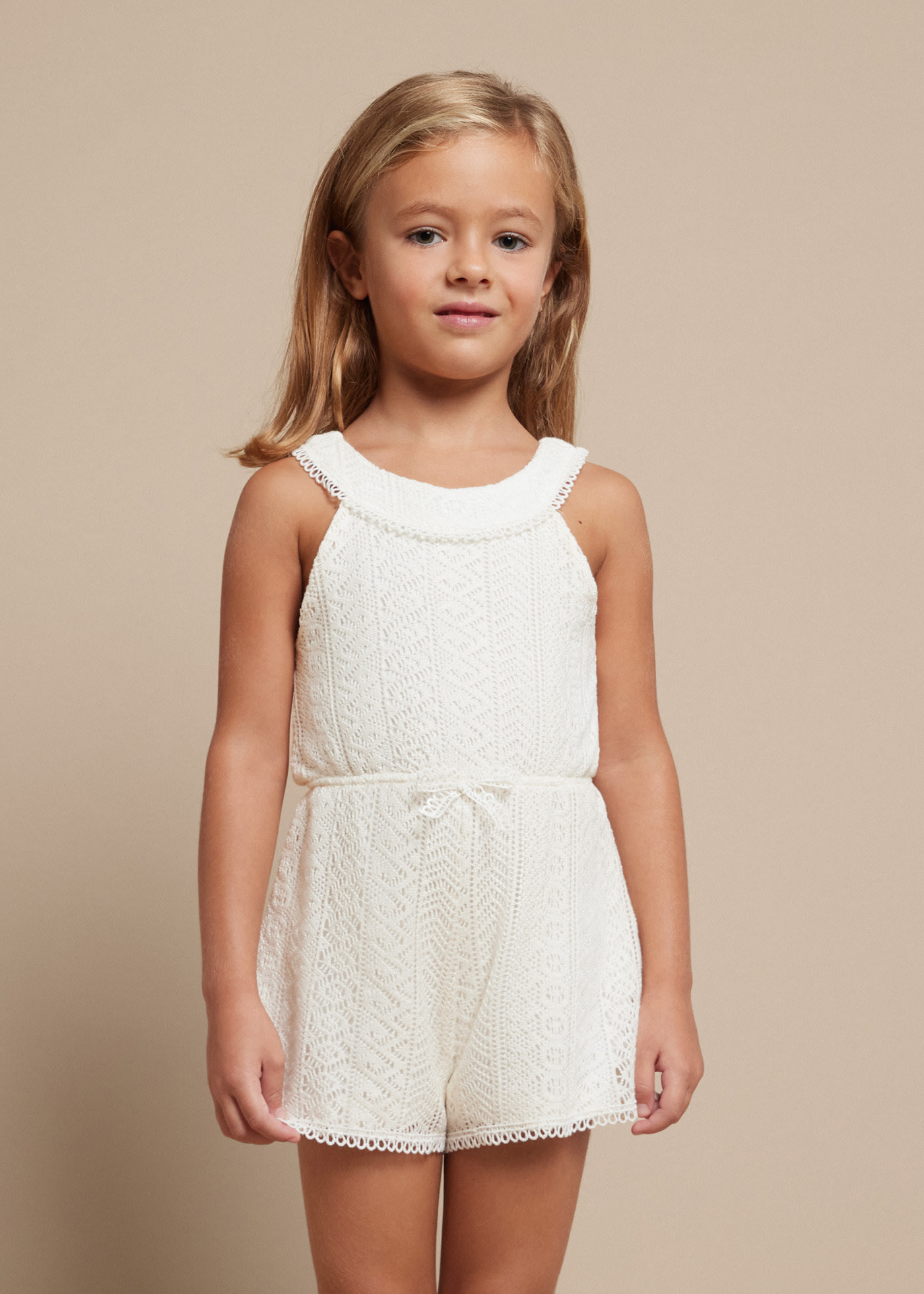 Girl Guipure Playsuit Better Cotton