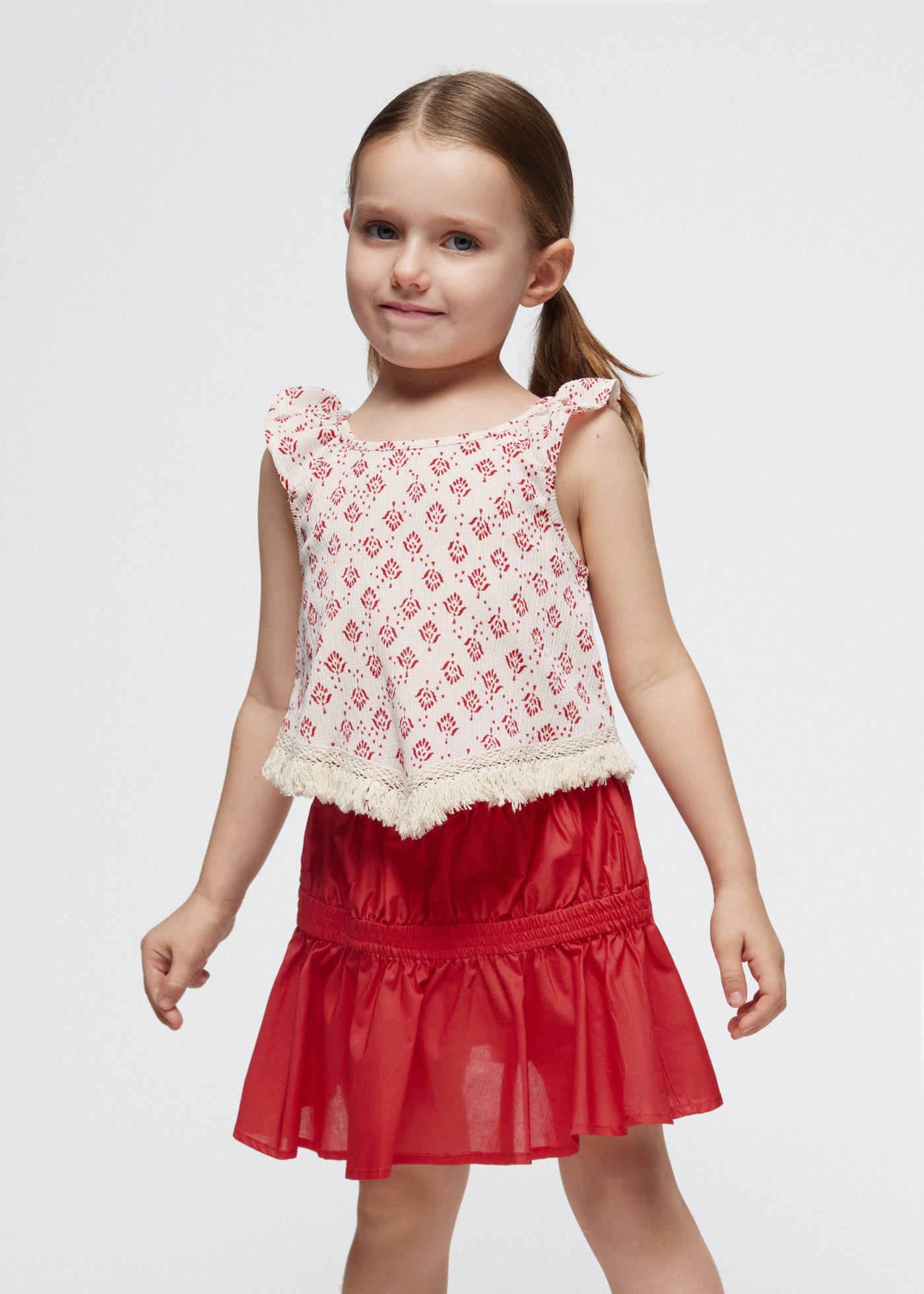 Girls poplin skirt