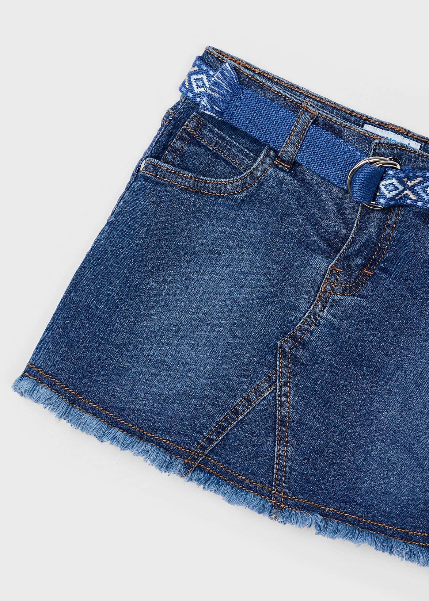 Jeansrock mit Gürtel Better Cotton Mädchen