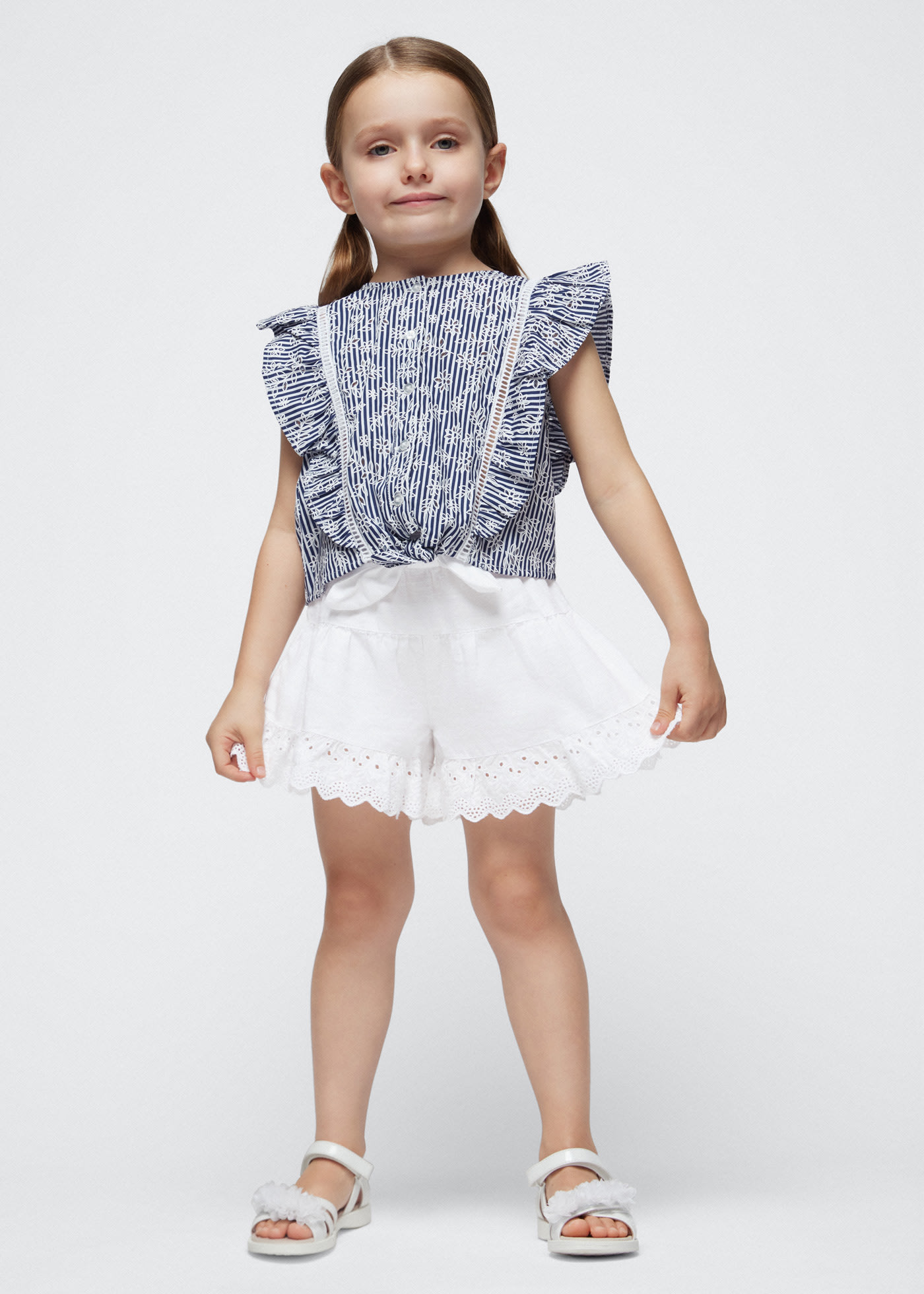 Falda niña rayas marineras azul Mayoral - Moda Infantil