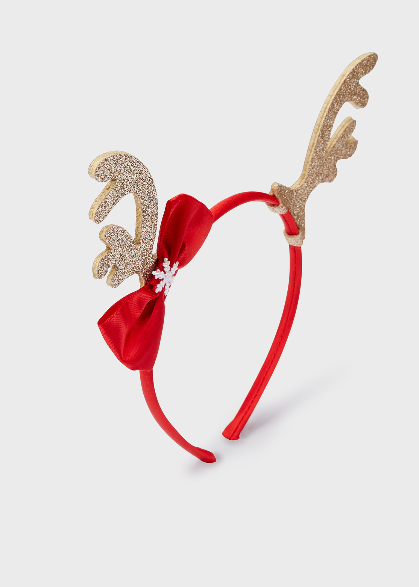 Girl red reindeer headband