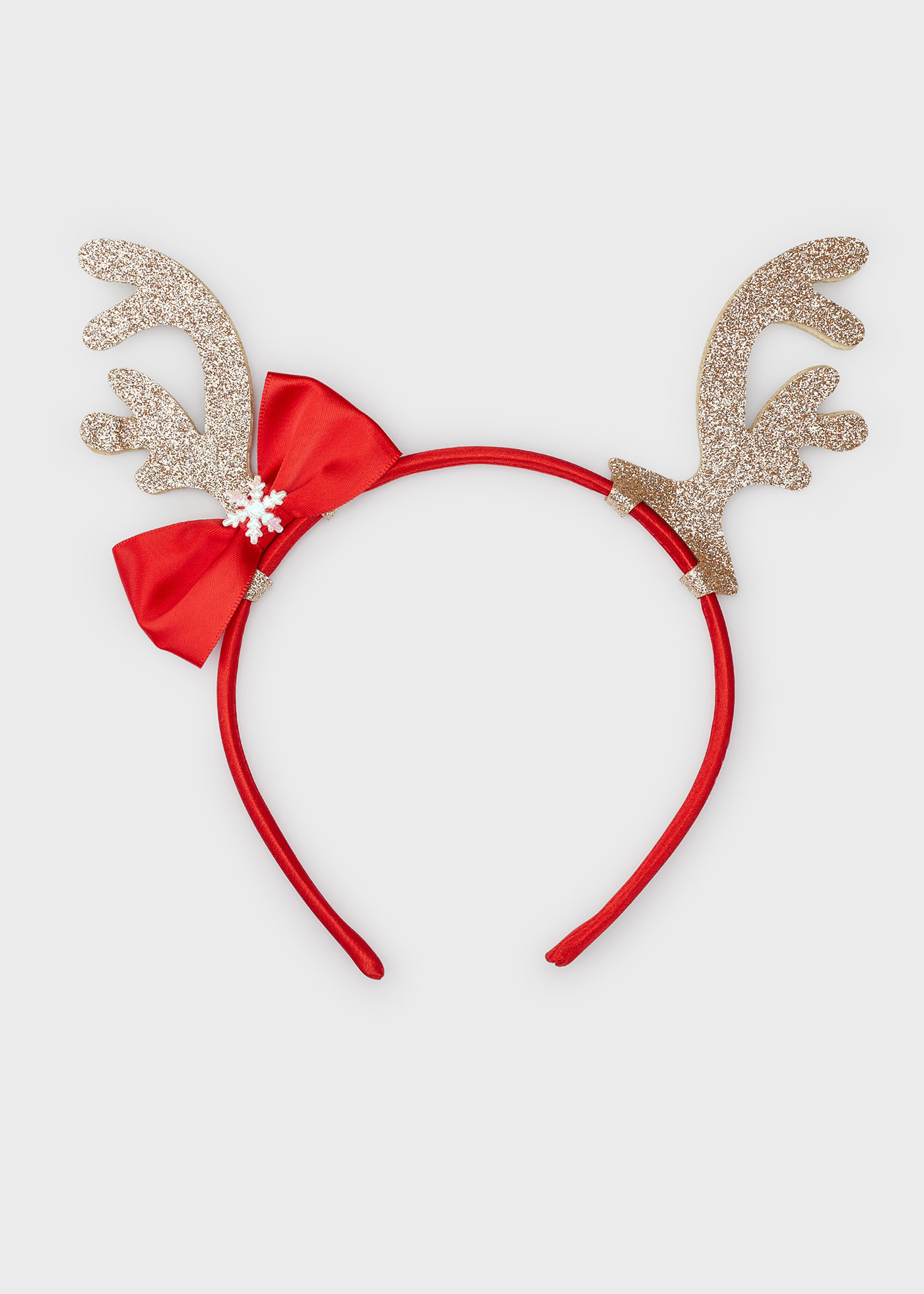 Girl red reindeer headband