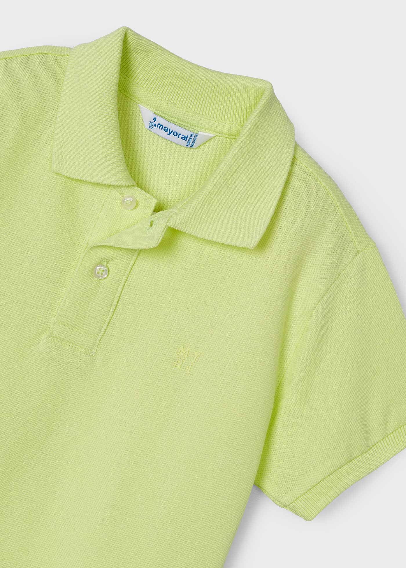 Lime green polo shirt boys best sale