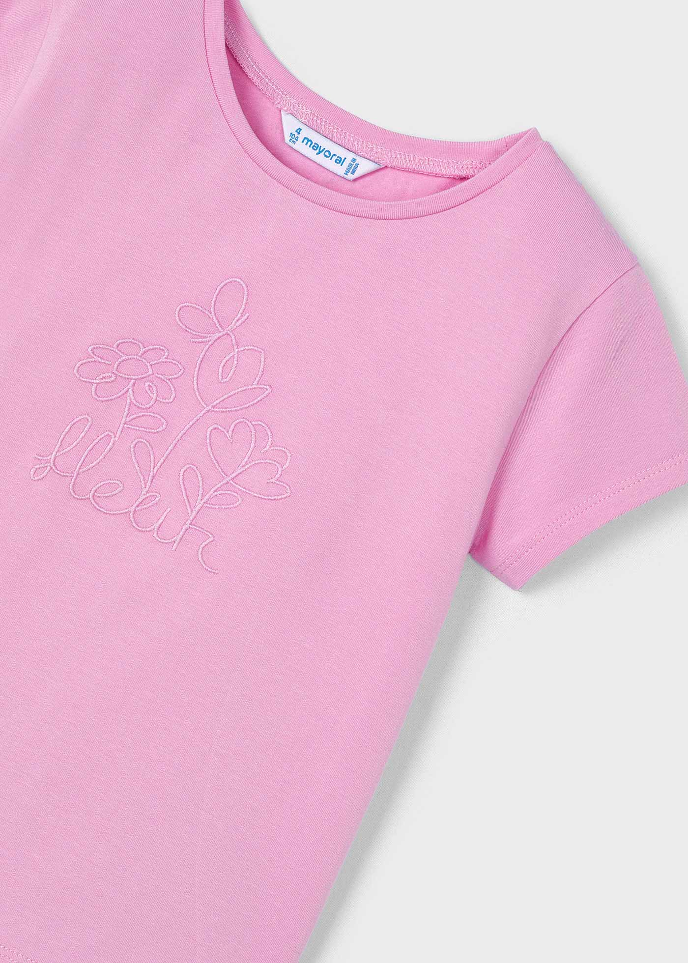 Girls embroidered t-shirt Better Cotton