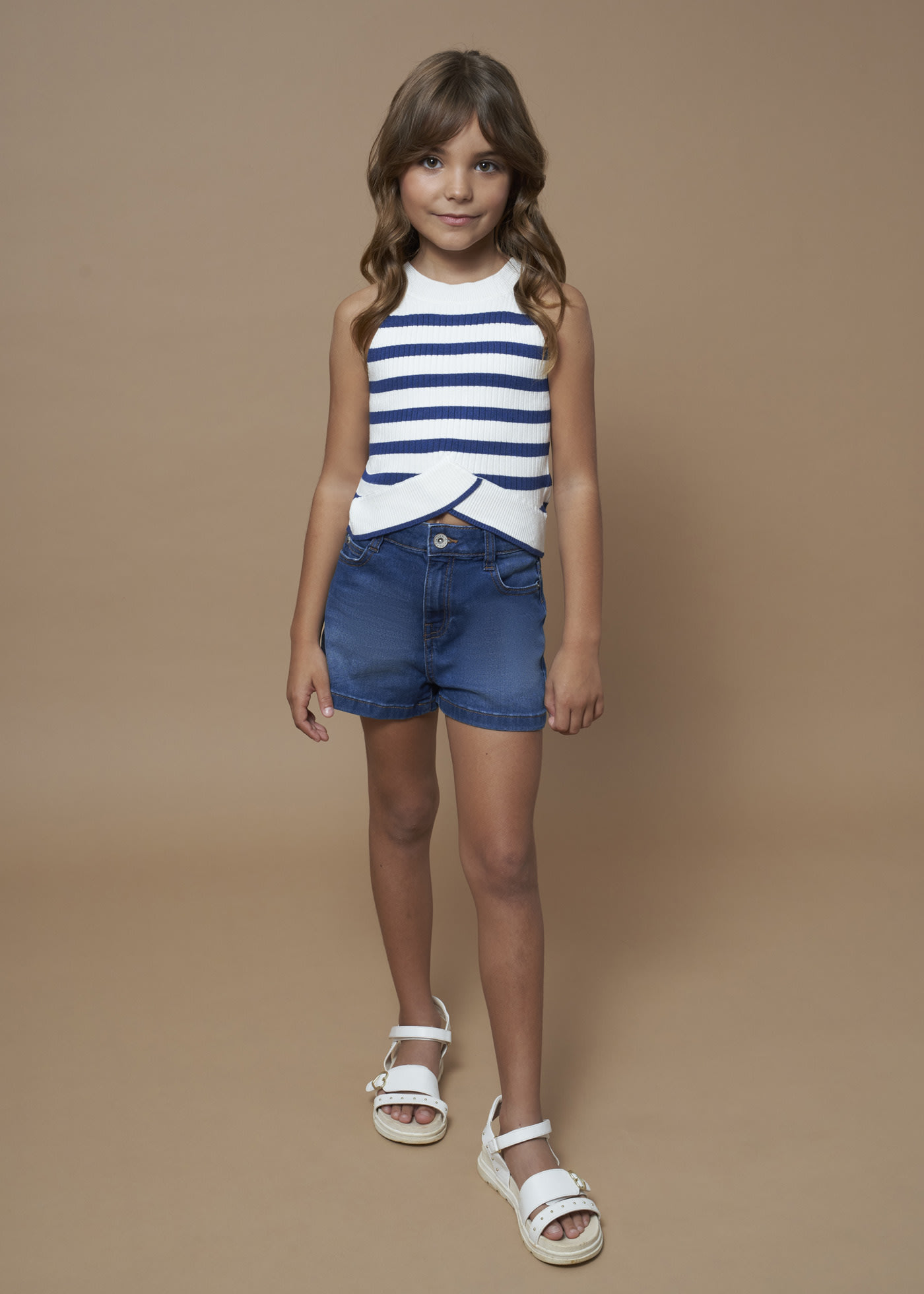 Girls denim shorts ecowash