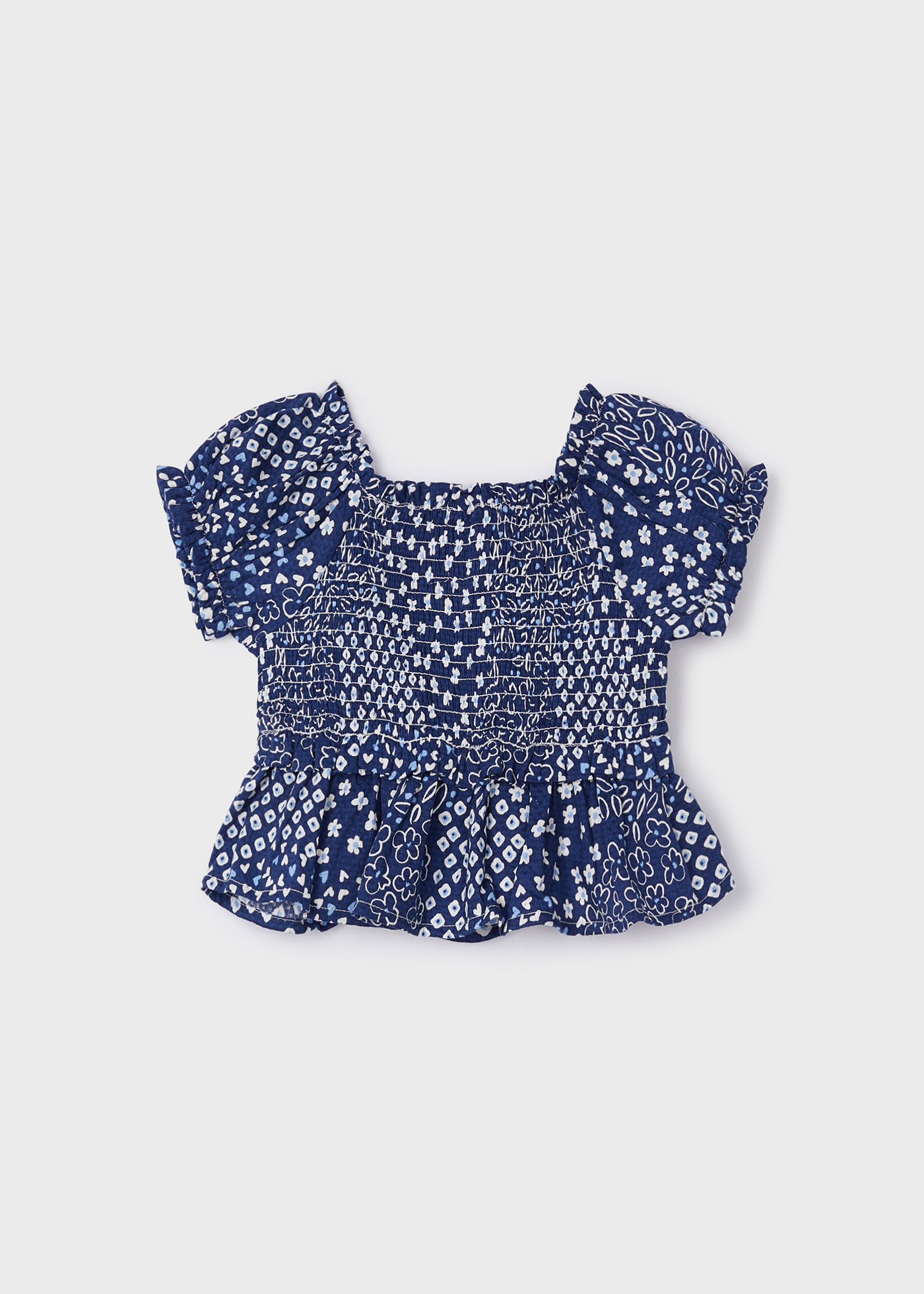 Bluza imprimeu fronseuri fetita