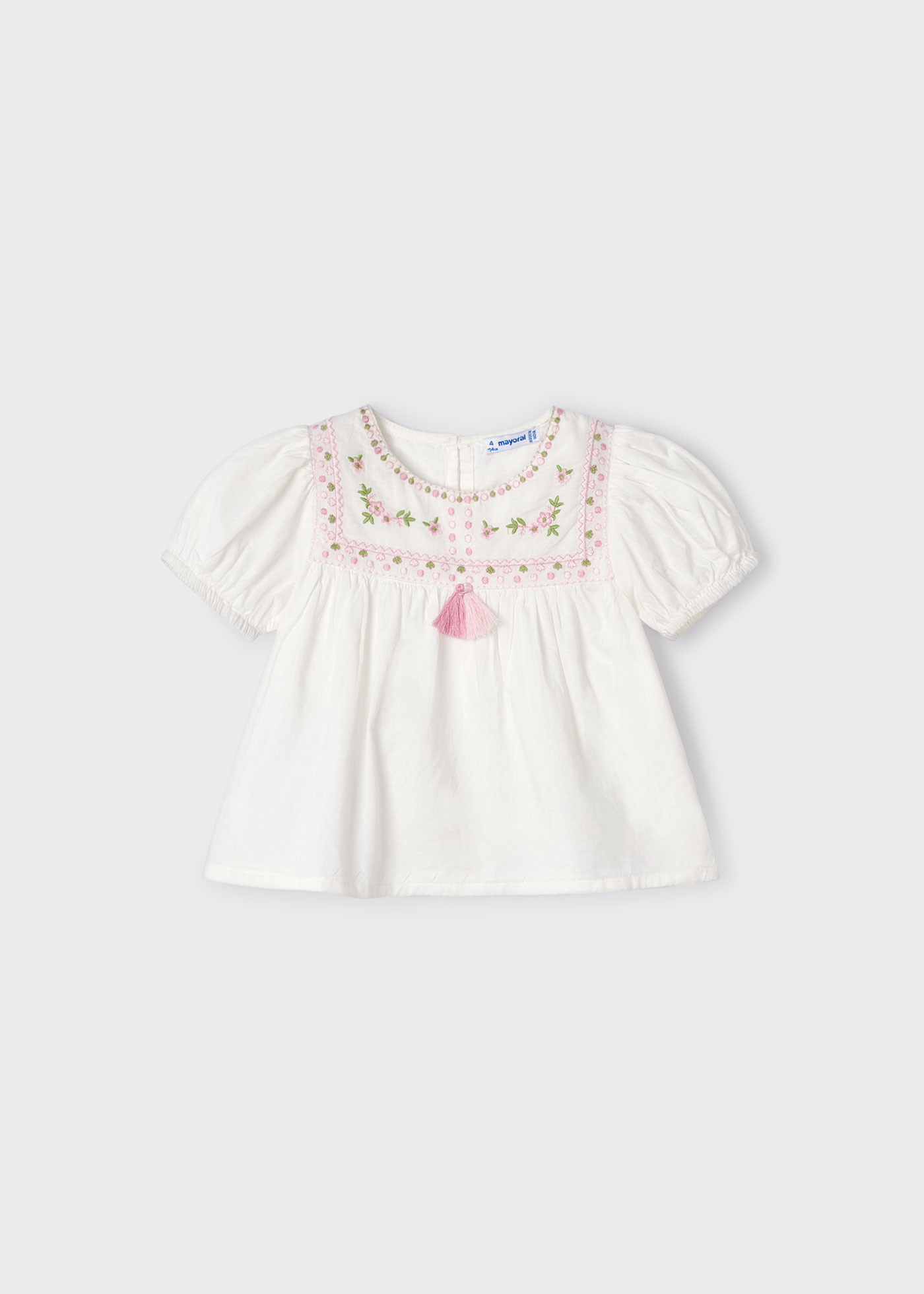Girls embroidered top Better Cotton