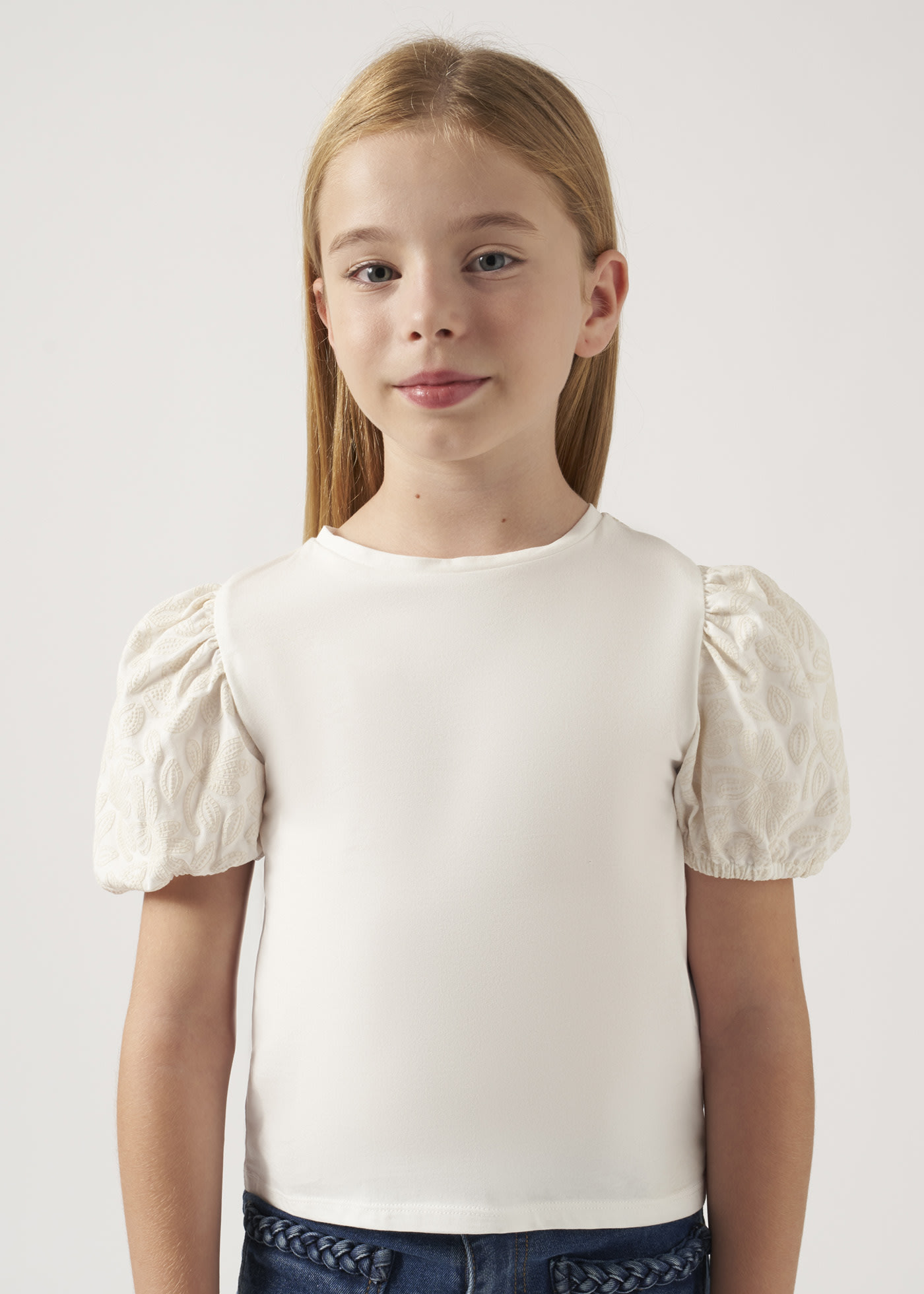 Girl Balloon Sleeve Top Better Cotton
