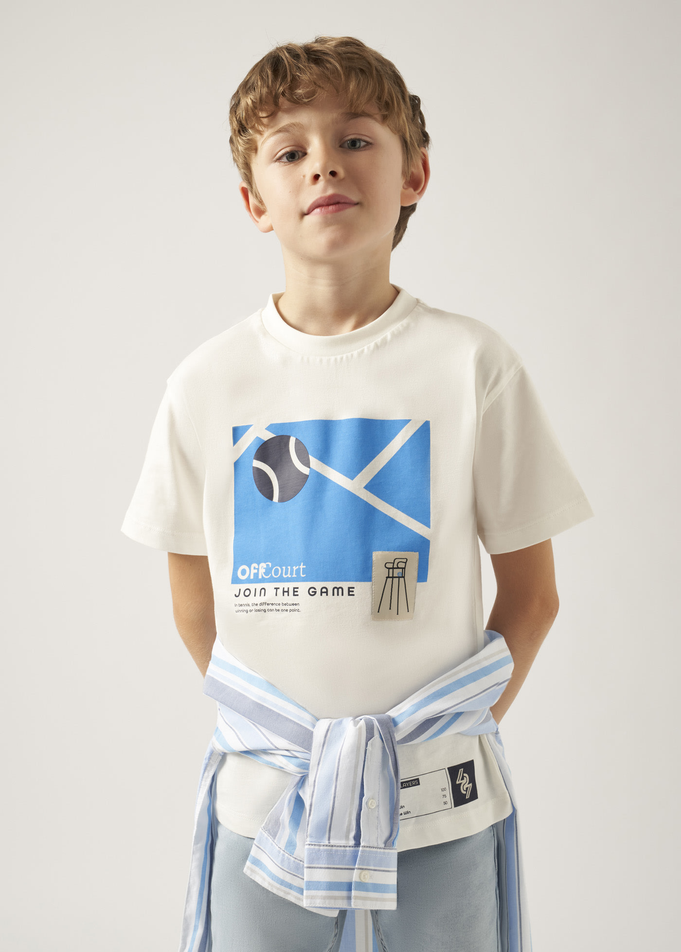 Boys t-shirt tennis graphic Better Cotton