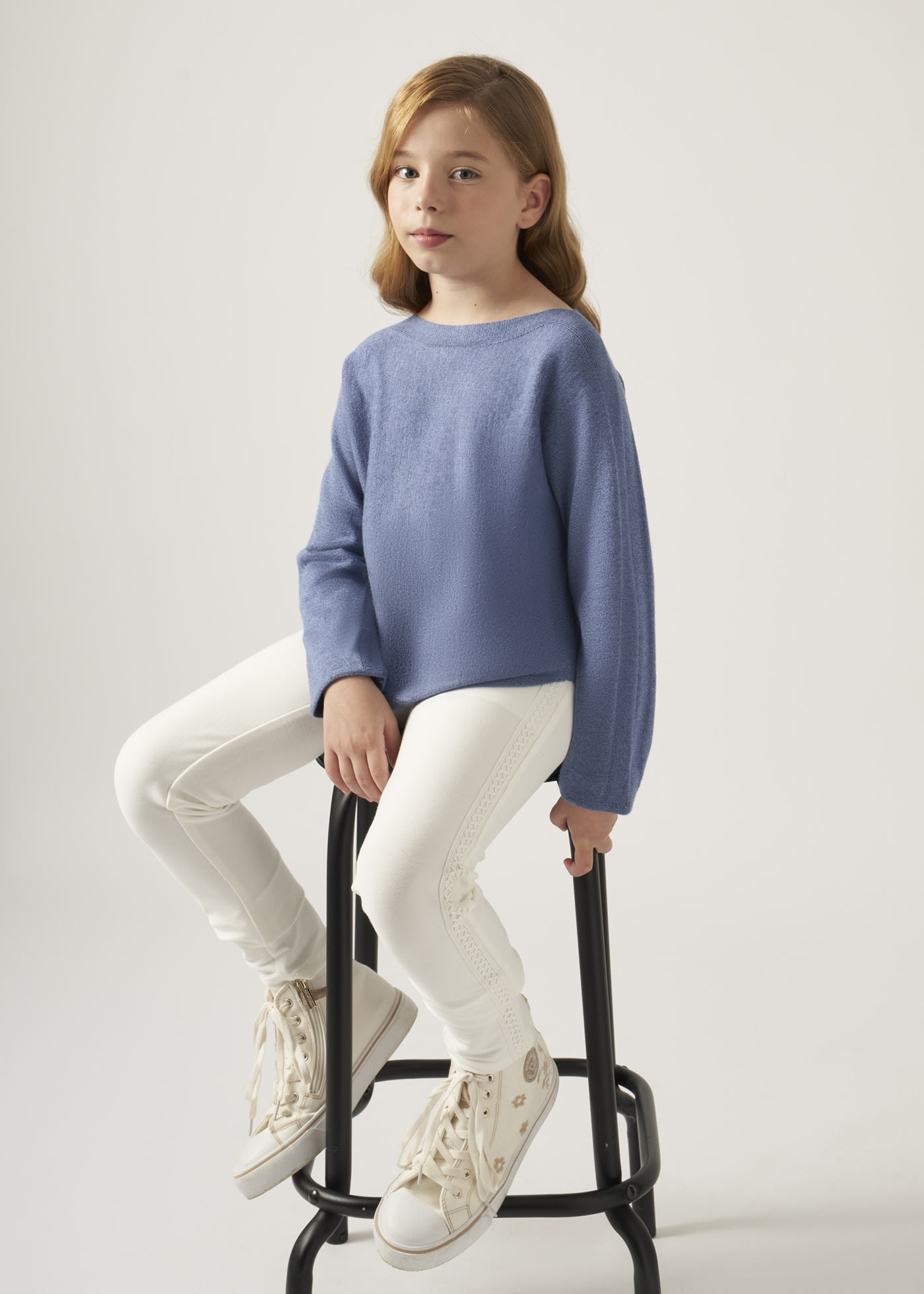 Girl Skinny Fit Twill Trousers