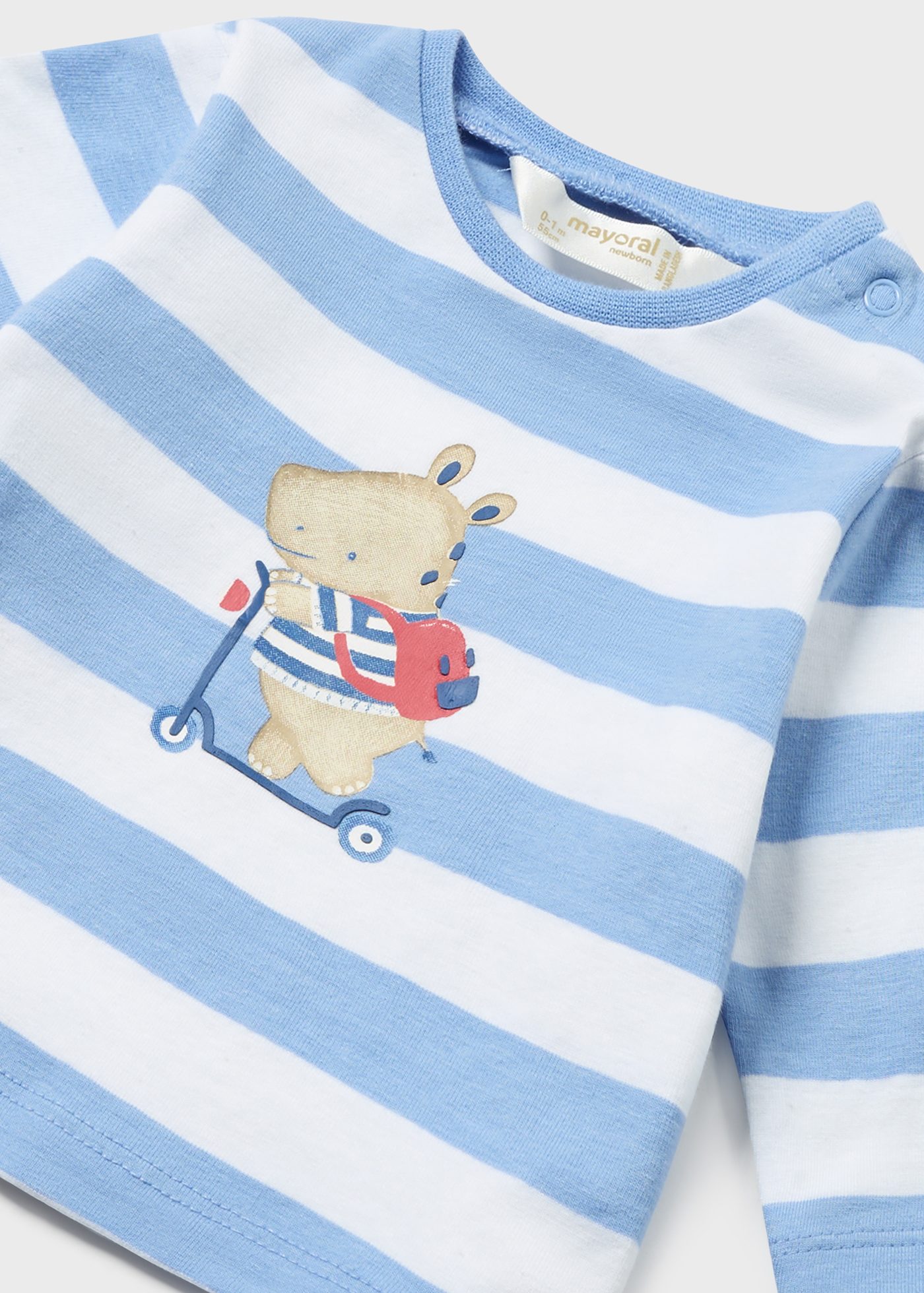 Set 2 tricouri maneca lunga Better Cotton nou-nascut