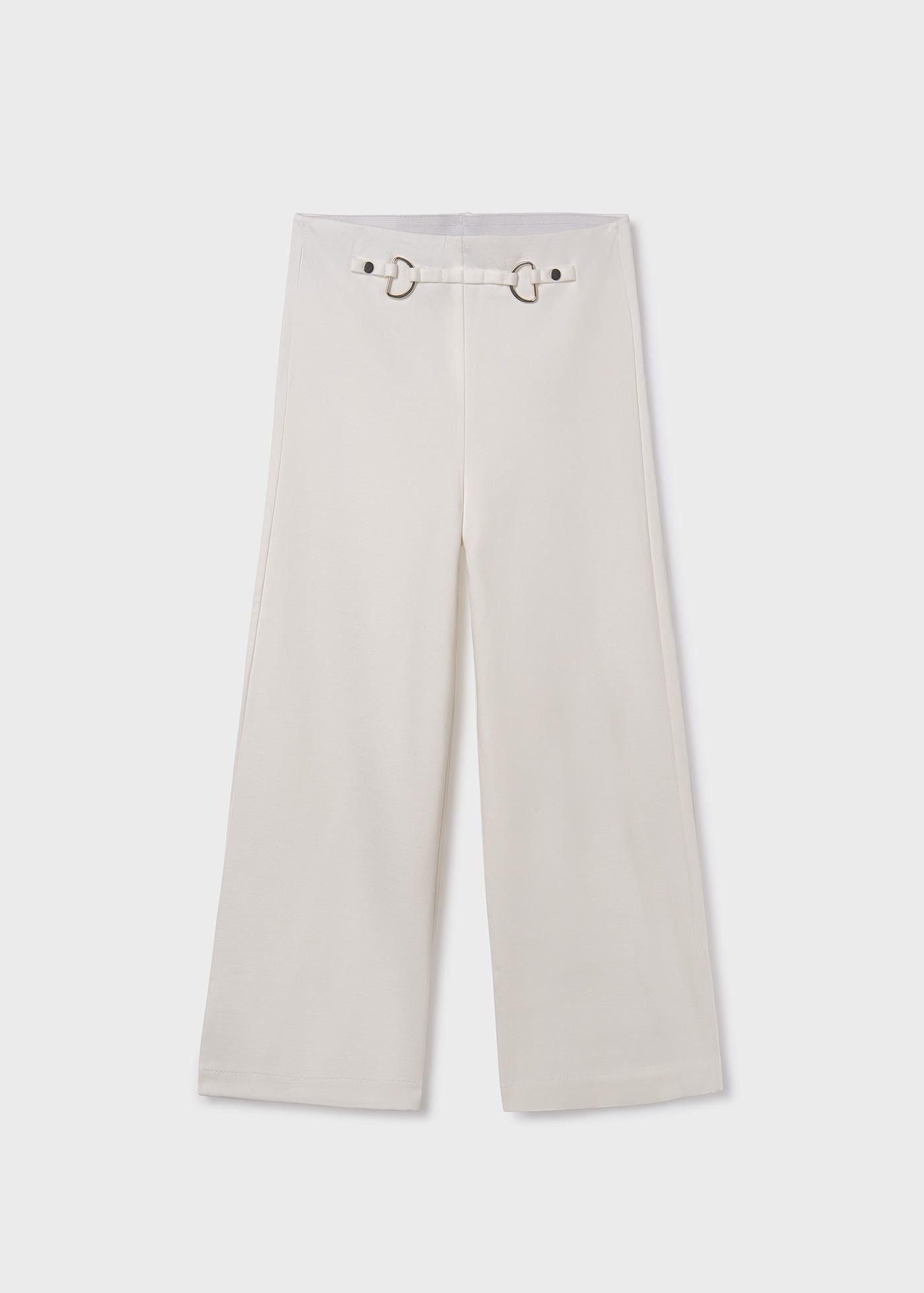 Girl Cropped Ponte Roma Trousers