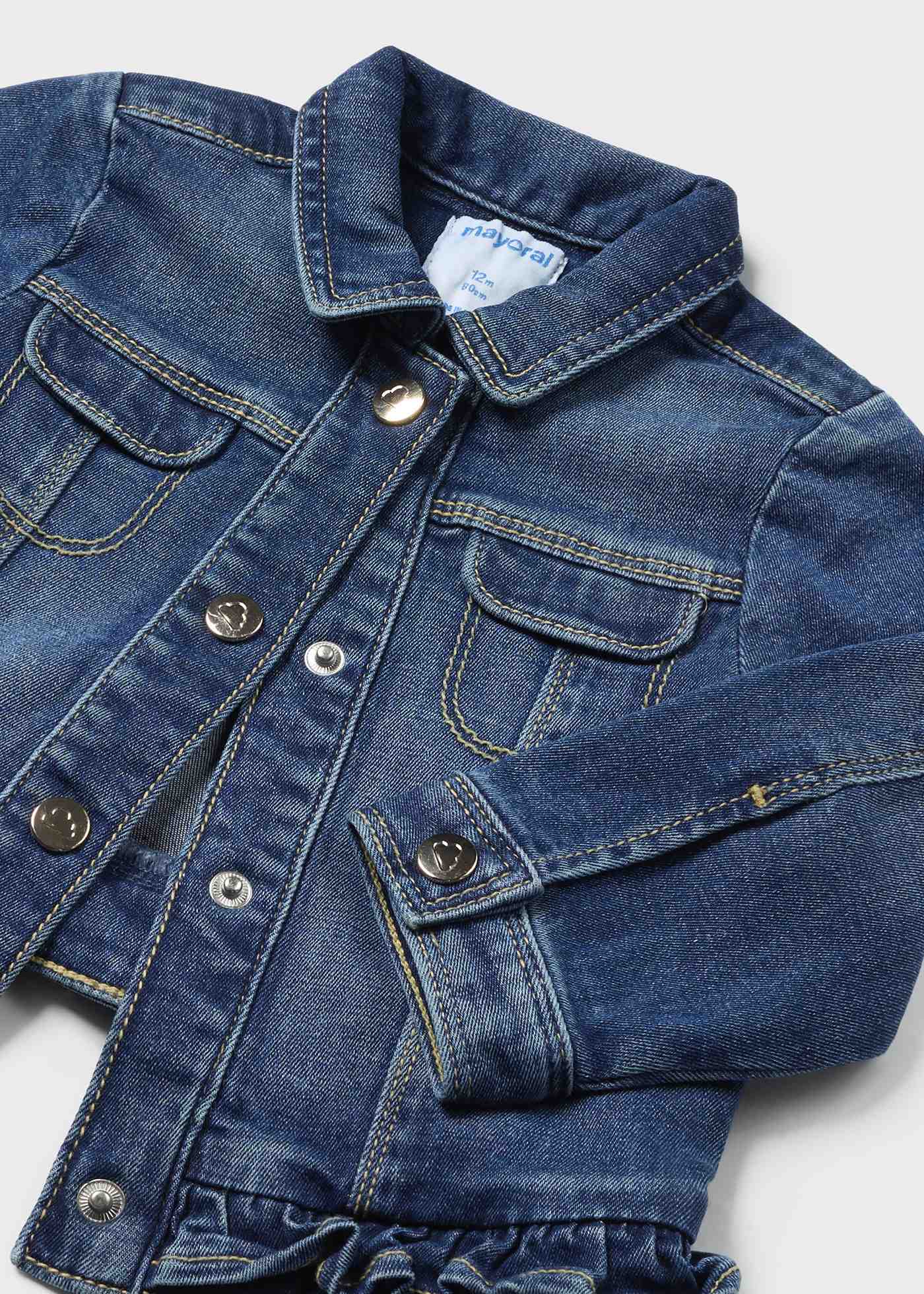 Veste en jean volants Better Cotton bébé