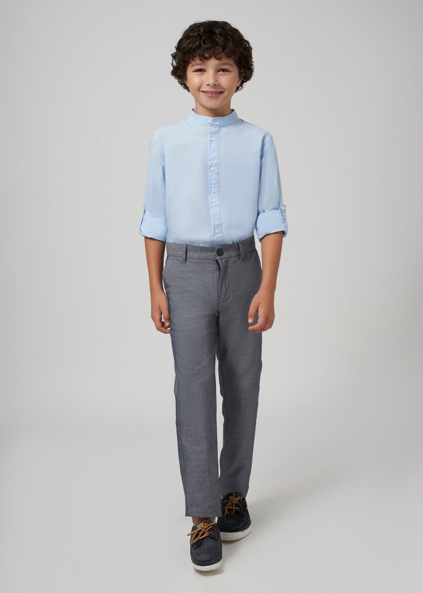 Boy Tailored Linen Chinos