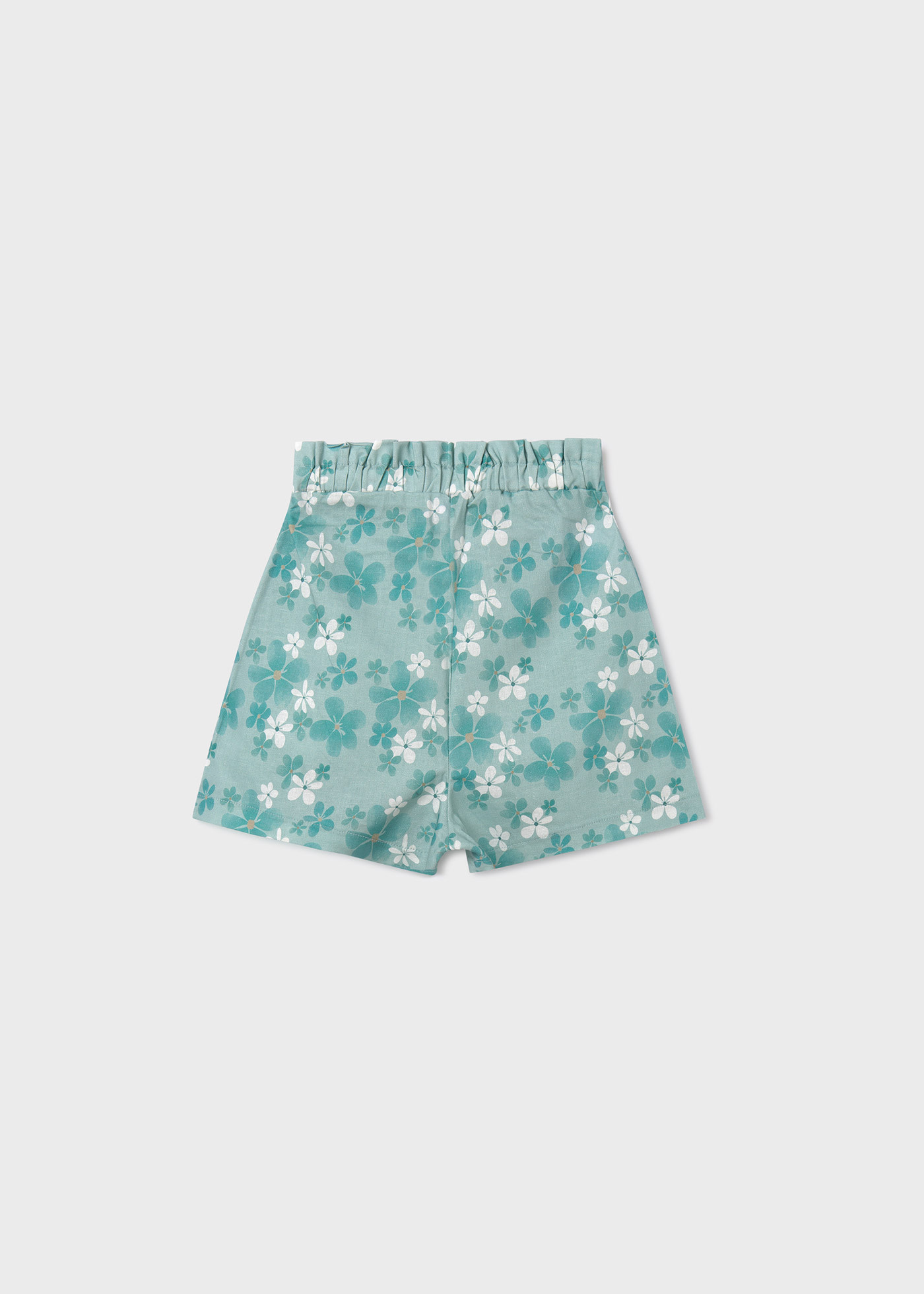 Girl Print Shorts with Bow
