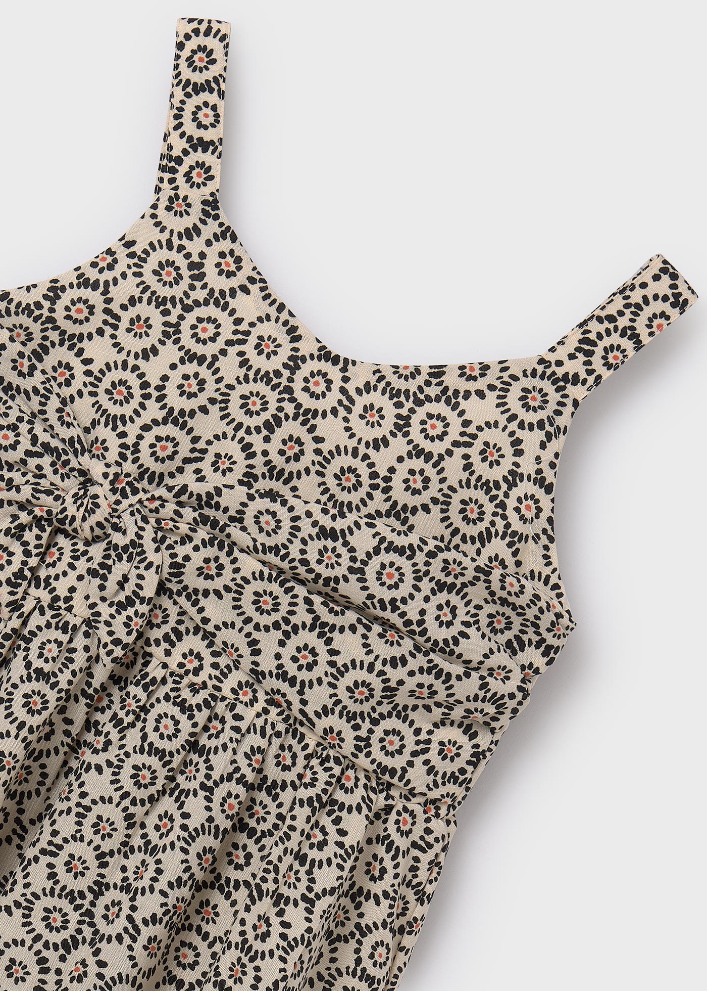 Rochie cu imprimeu funda fata
