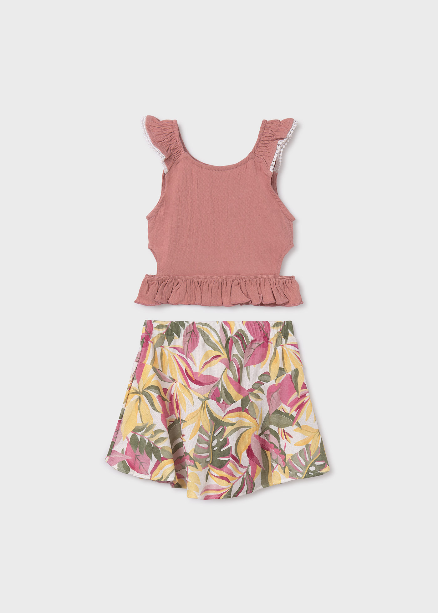 Girl 2 Piece Set with Cut Out Top