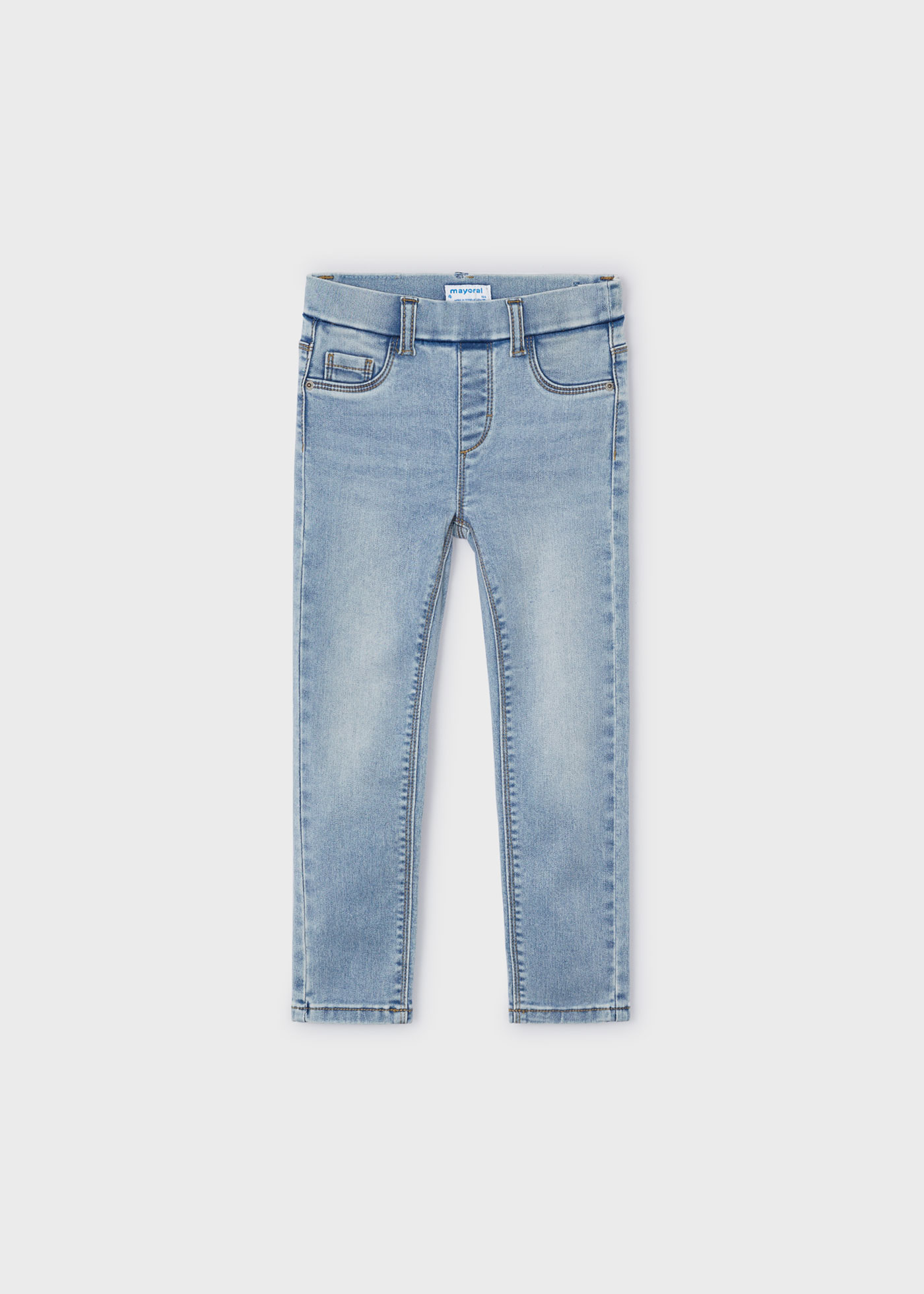 Długie spodnie jeansowe skinny fit ecowash dla dziewczynki