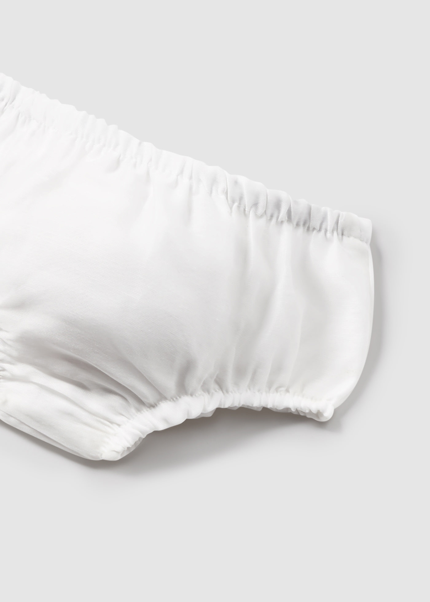 Vestito chiffon con copri pannolino neonata